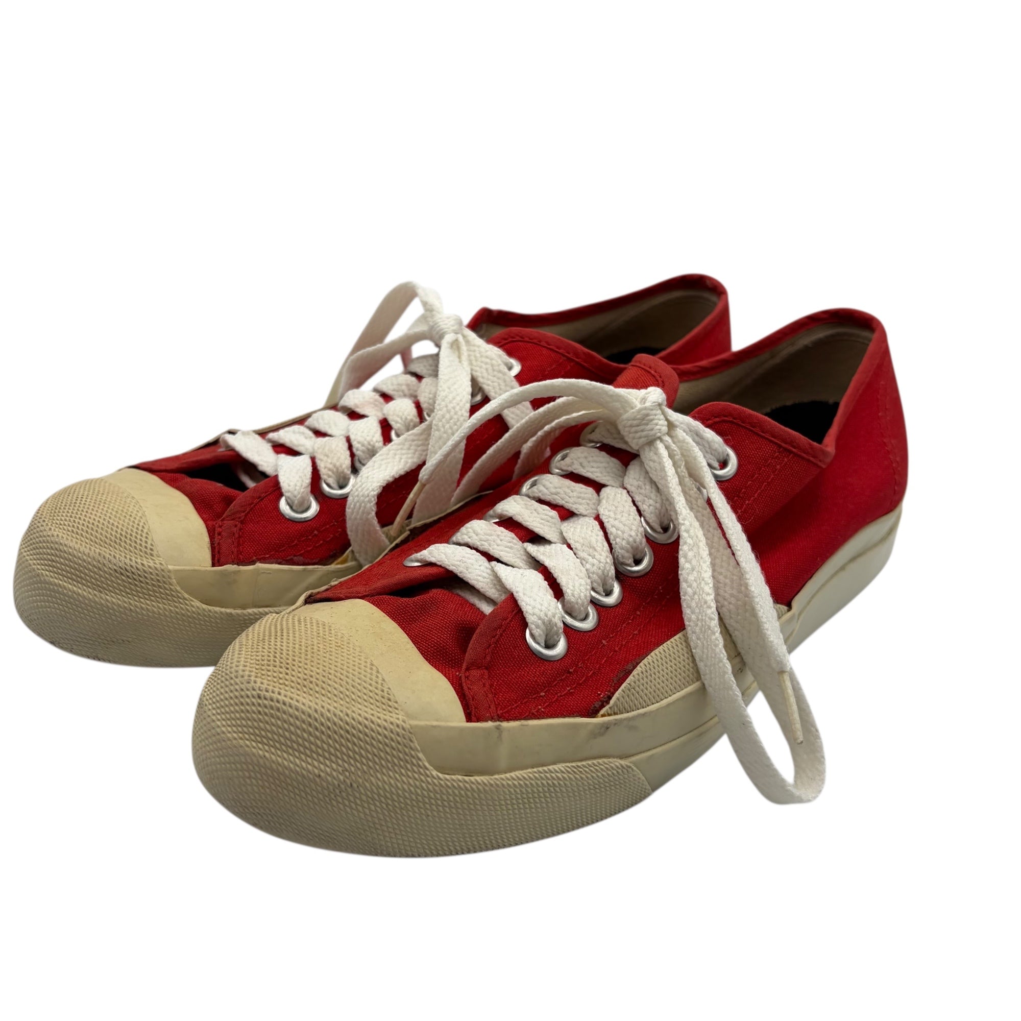 UNDER COVER×FINESSE(アンダーカバー×フィネス) 1999 Canvas low-top sneakers キャンバス ローカット スニーカー 23.5cm レッド