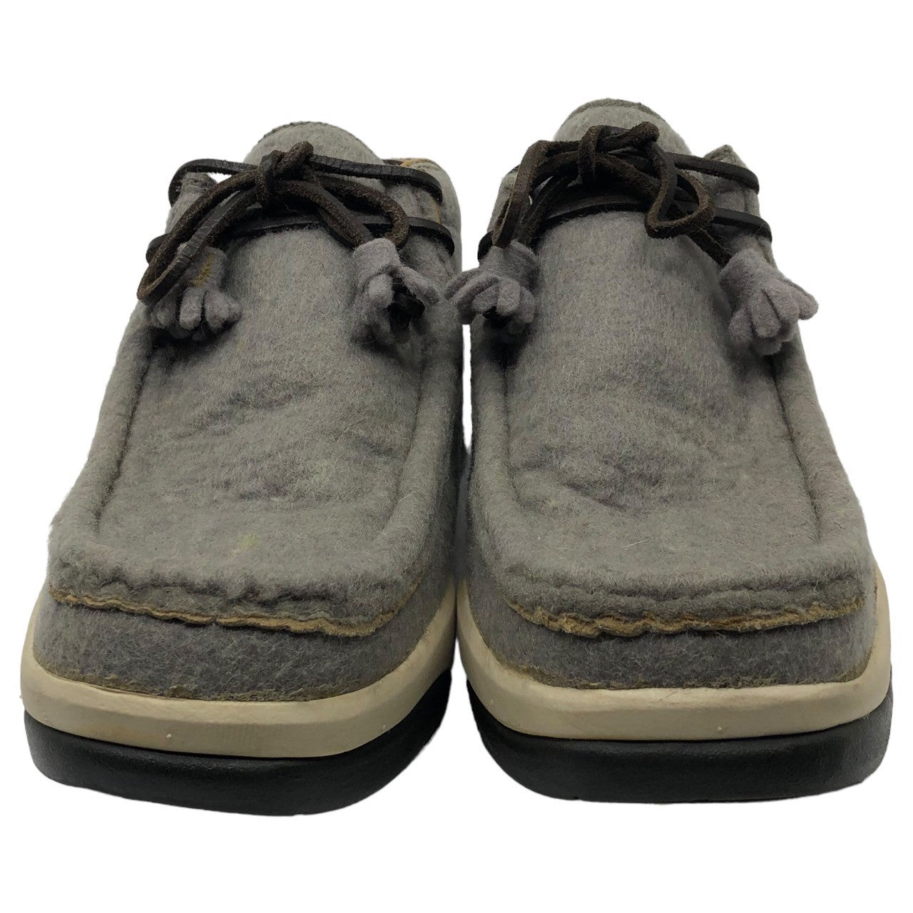 VISVIM(ビズビム/ヴィズヴィム) HUgE TYPE POLKE/FILZ ヒュージ当選品 ポルケ チャッカー スニーカー 9(27.0程度) グレー 箱付 稀少未発売品