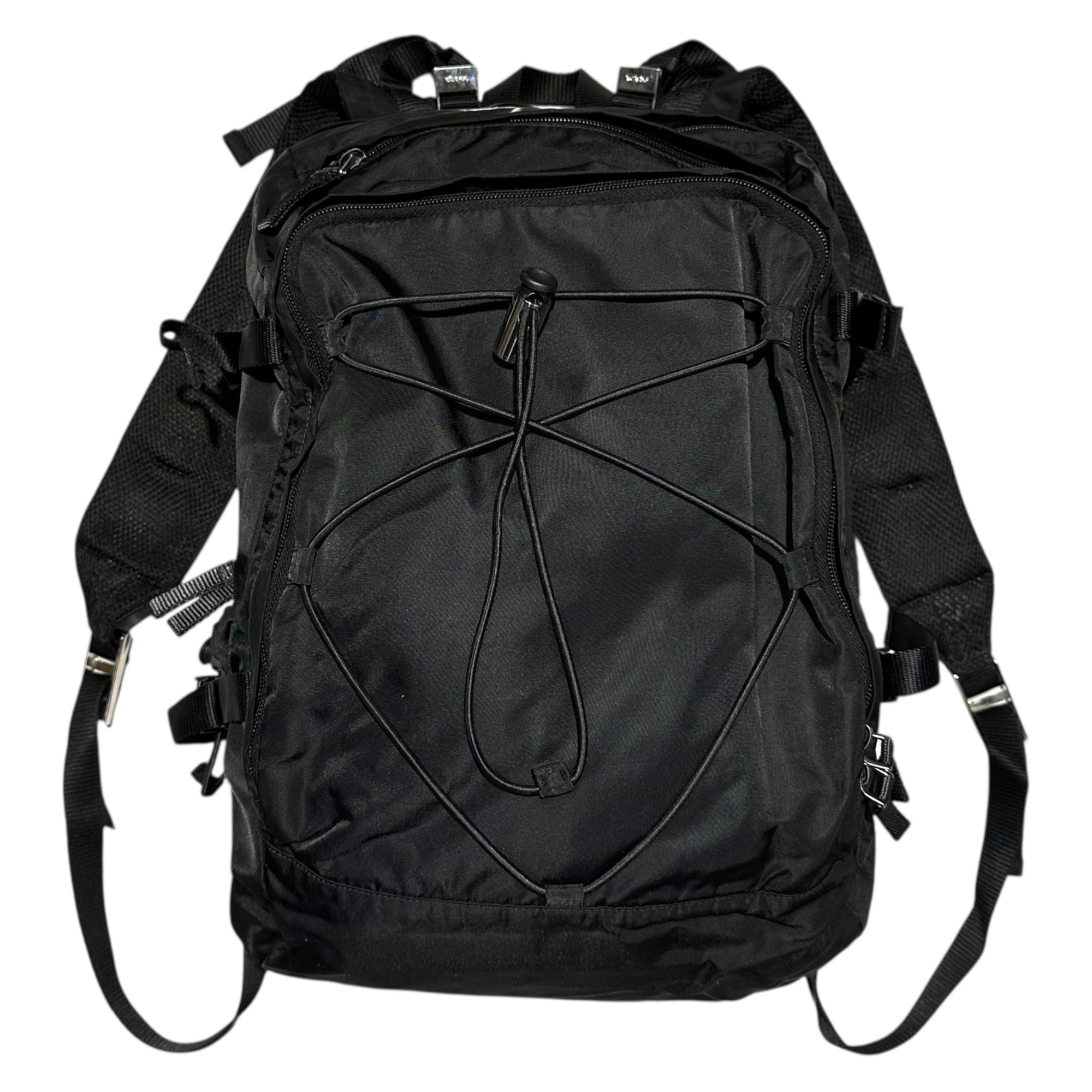 PRADA(プラダ) Drawstring Nylon Backpack ドローコード ナイロン リュックサック バックパック VZ0055 ブラック