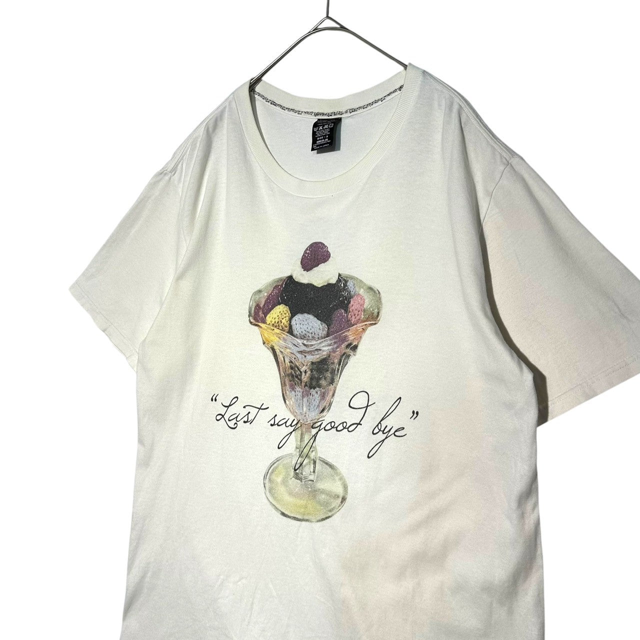 NUMBER (N)INE(ナンバーナイン) 09AW eyescrem print T-shirt アイスクリーム コラボ プリント Tシャツ 3(M) ホワイト ナンバーナイン 宮下氏 最終コレクション シーズン 雑誌アイスクリーム コラボ