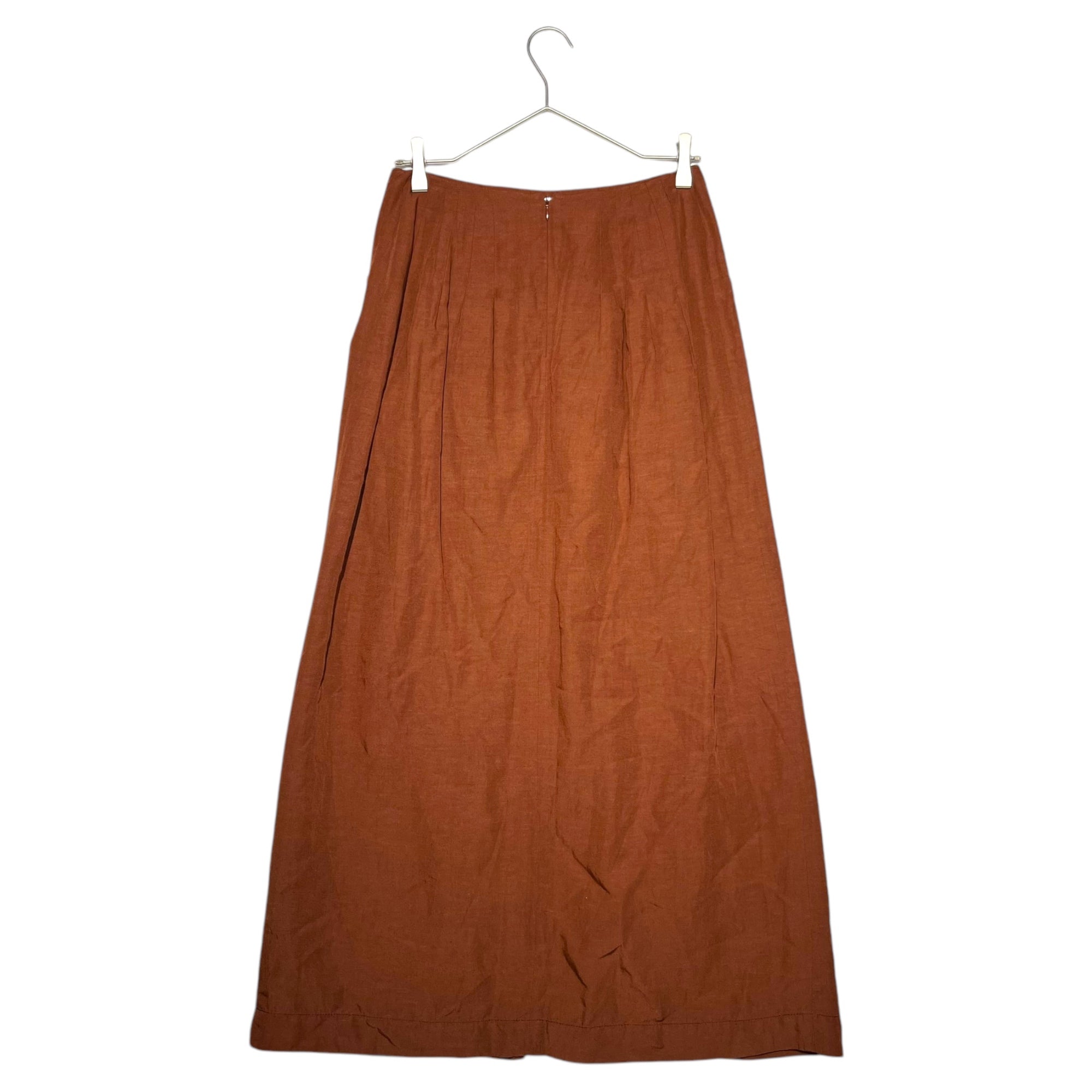 RBS(アールビーエス レイビームス) Big pocket front slit rayon skirt ビッグポケット フロント スリット レーヨン スカート 6321S-6031 1(S) ブラウン