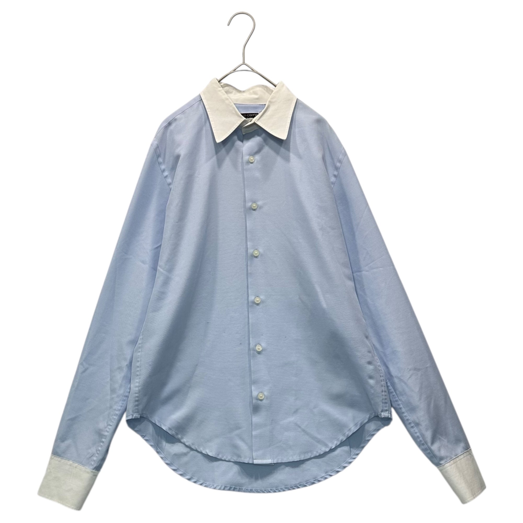 Maison Martin Margiela×10 corso como(メゾンマルタンマルジェラ×ディエチコルソコモ) 00's Archive Cleric Shirt アーカイブ クレリック シャツ 1 スカイブルー×ホワイト コラボ