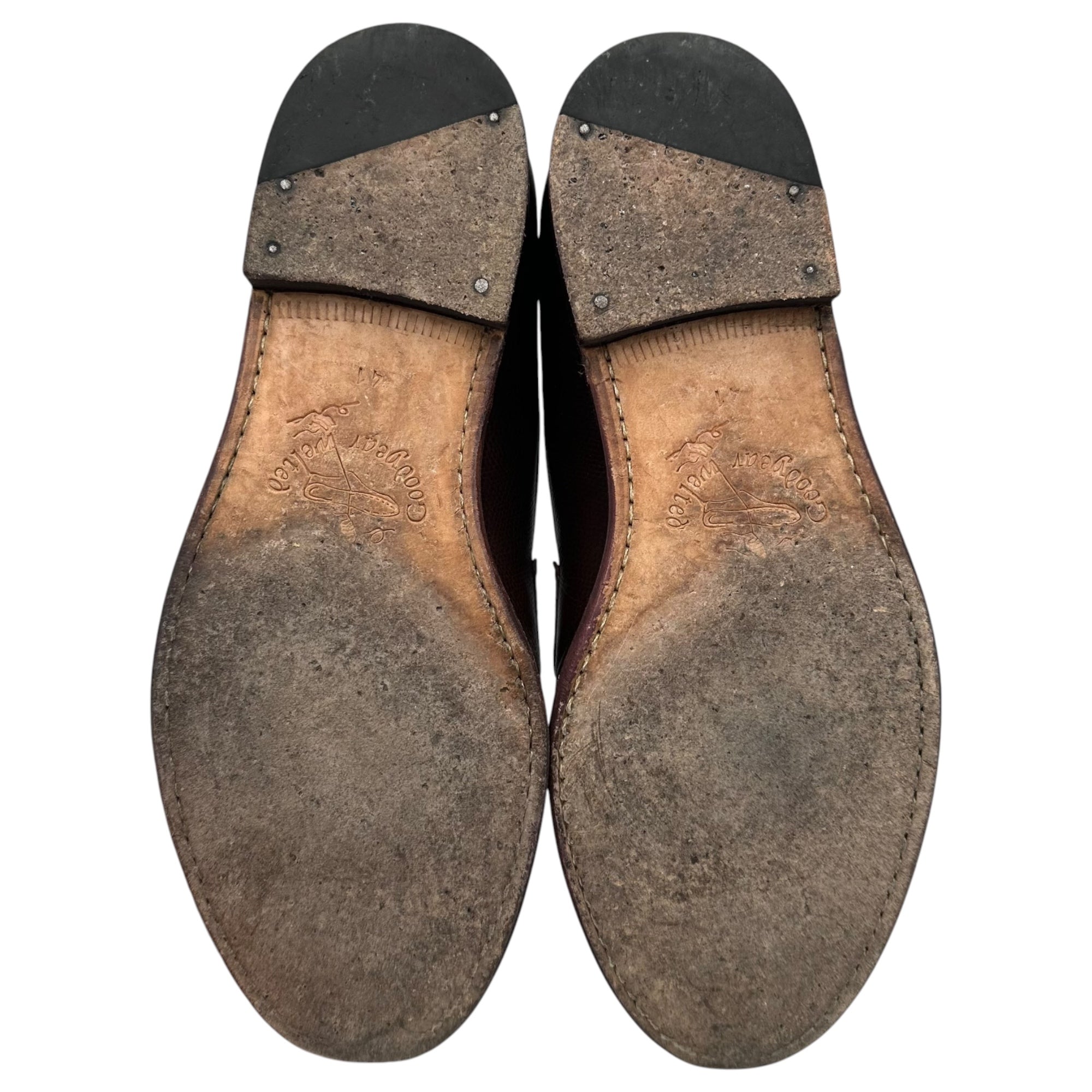 Jalan Sriwijaya(ジャランスリワヤ) Coin loafer - Grain Leatherコインローファー グレイン レザー 98589 41(26.5cm) ブラウン 革靴
