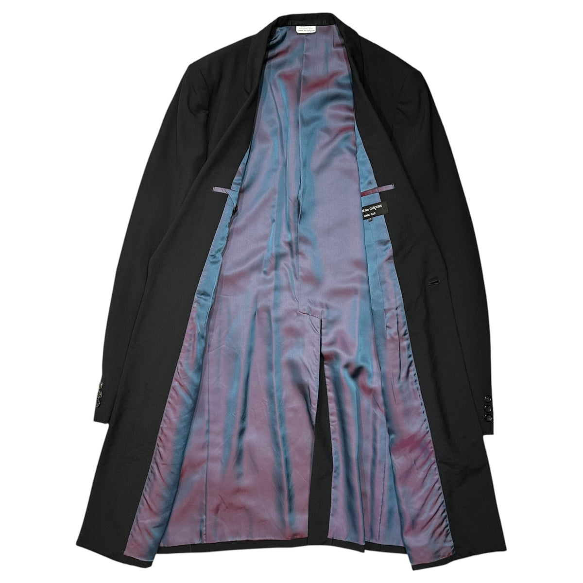 COMME des GARCONS HOMME PLUS(コムデギャルソンオムプリュス) 2006AW Long Tailored Jacket ロング テーラード ジャケット PR-J007 M ブラック AD2006 Bad Boy期 アーカイブ