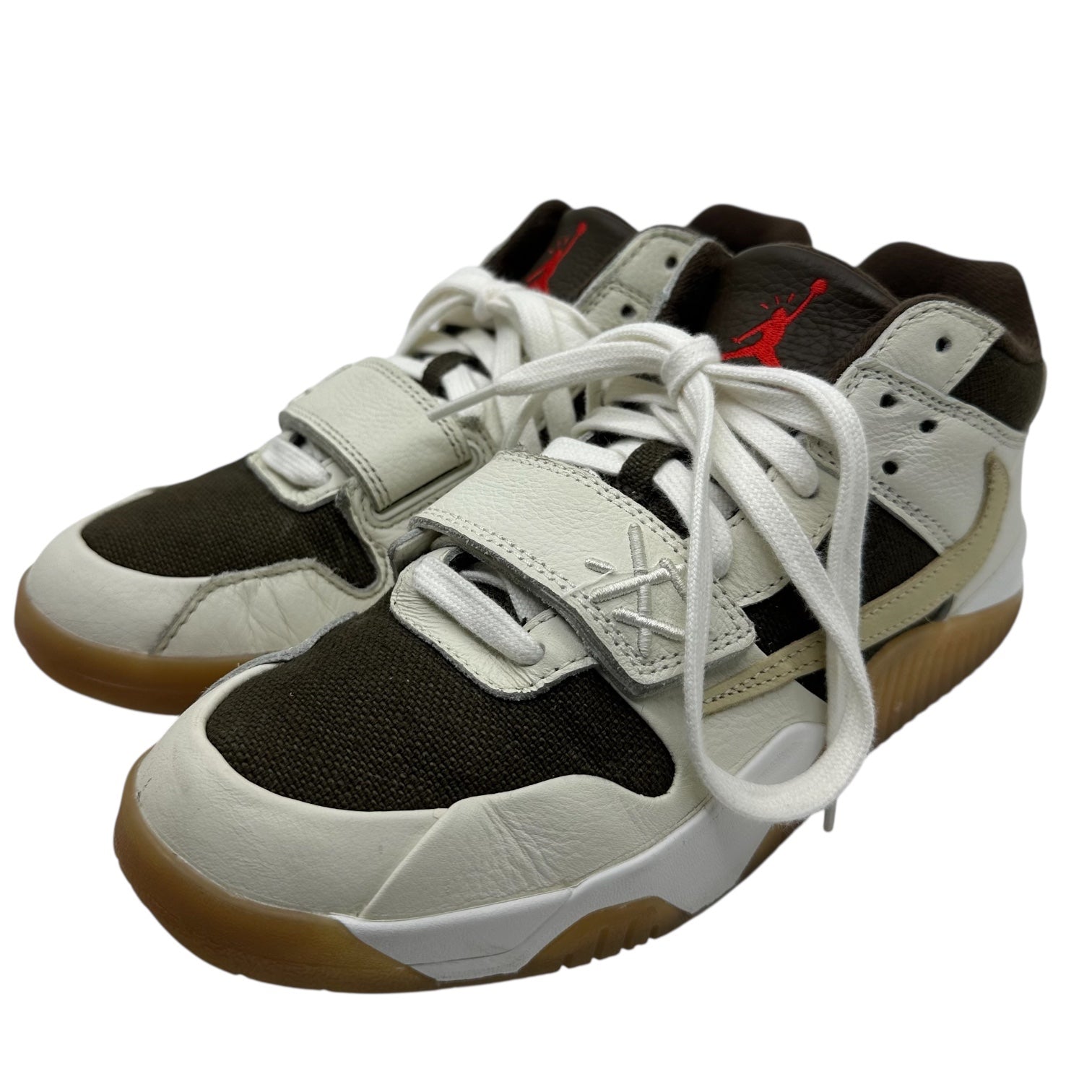 NIKE×Travis Scott(ナイキ×トラヴィススコット) Jordan Jumpman Jack TR "Sail and Dark Mocha" ジョーダン ジャンプマンジャック TR セイル アンド ダークモカ FZ8117-100 26.5cm ホワイト×ブラウン