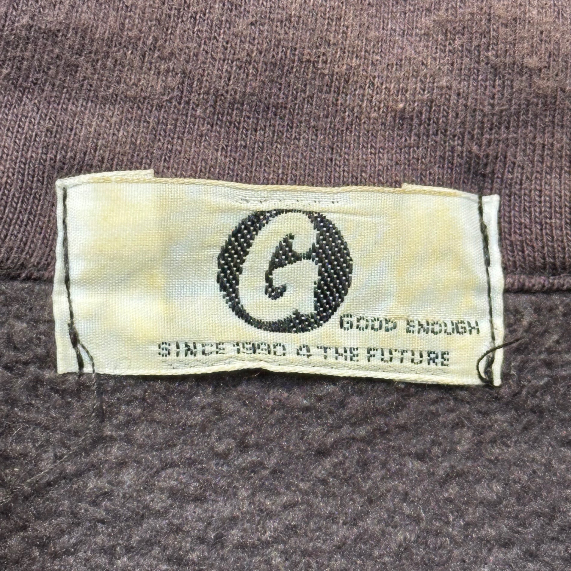 GOODENOUGH(グッドイナフ) 90's Logo Sweatshirt Coach Jacket 90年代 ロゴ スウェット コーチ ジャケット L ブラウン
