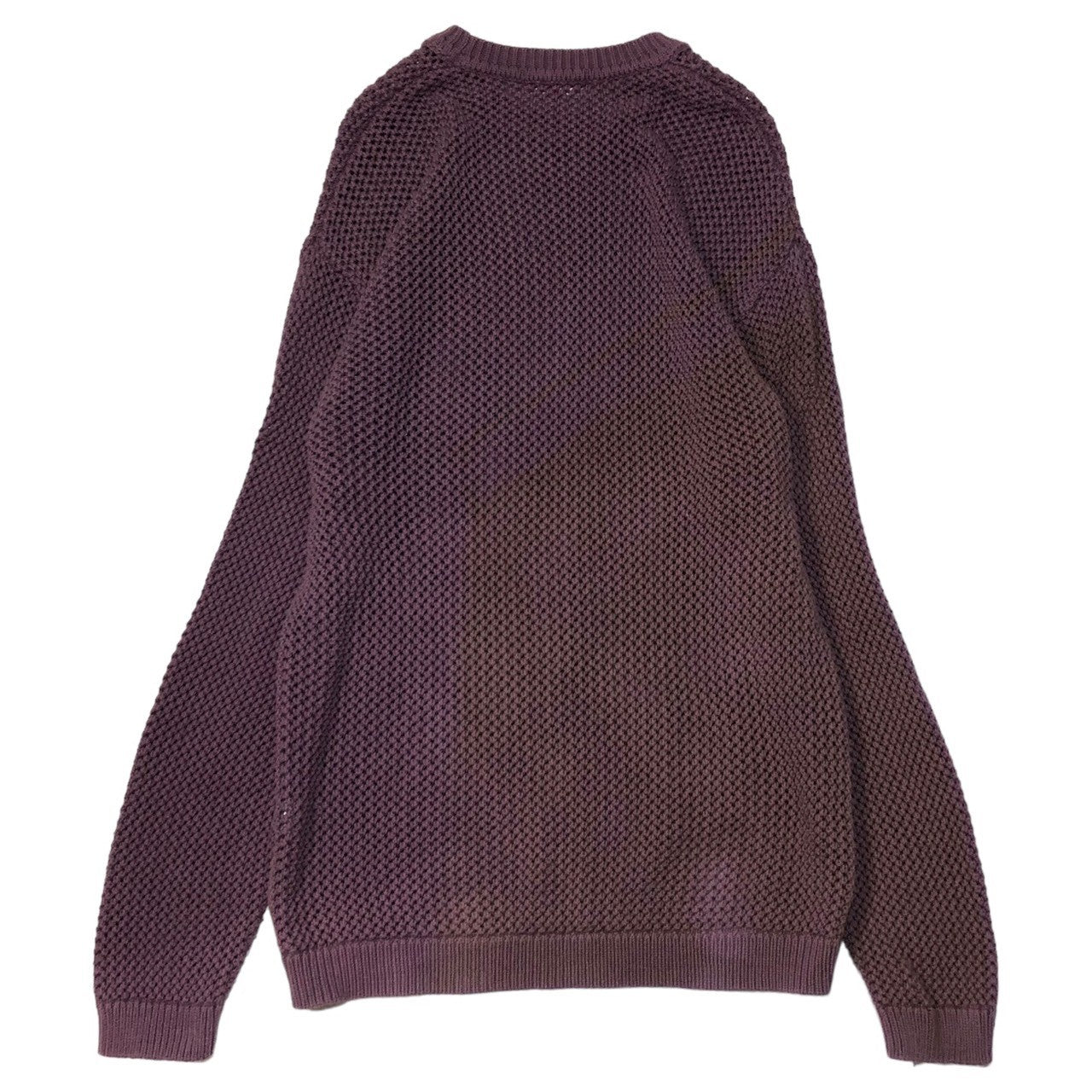 SUPREME(シュプリーム) 22SS Open Knit Small Box Sweater ニット スモール ロゴ スウェット メッシュ L パープル