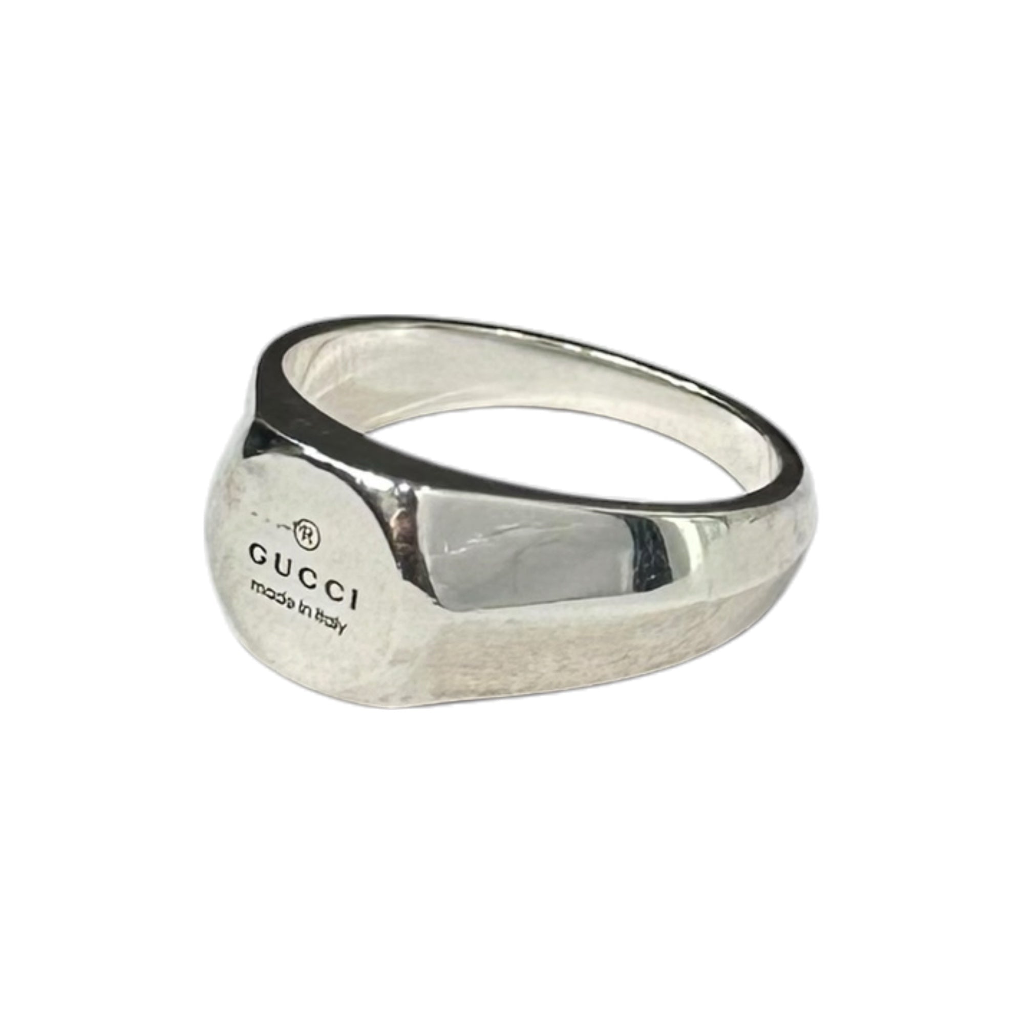 GUCCI(グッチ) Ag 925 Trademark Hexagon Signet Ring トレードマーク
