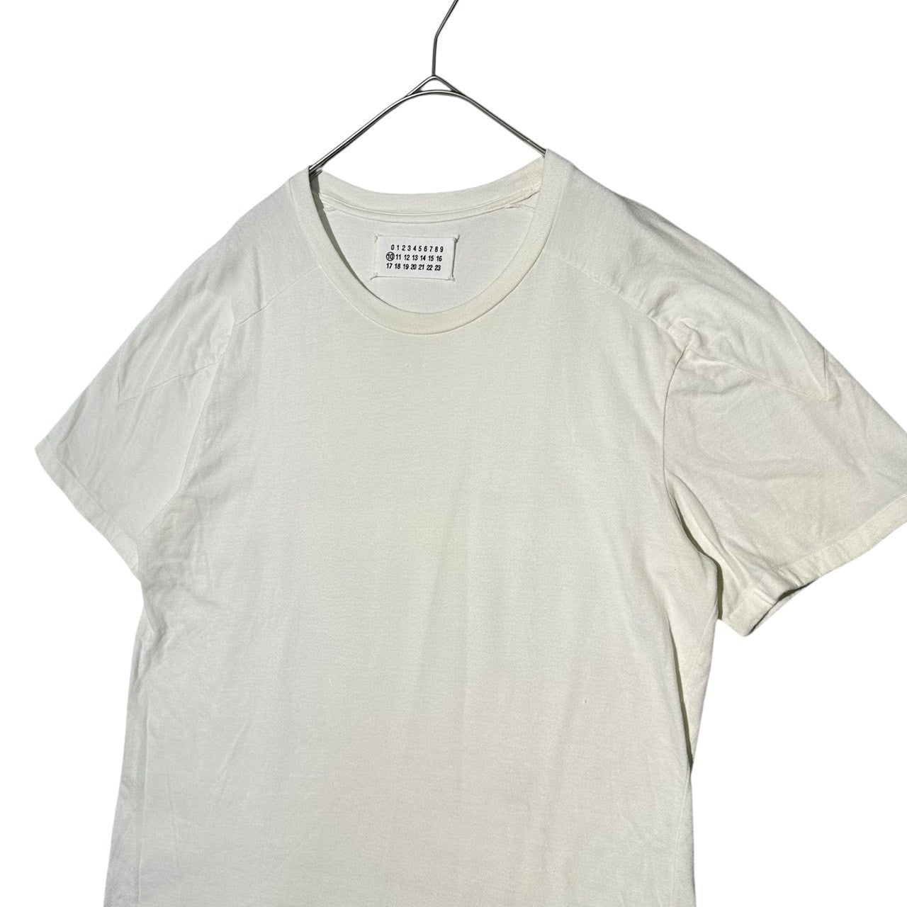 Maison Martin Margiela(メゾン マルタンマルジェラ) 08SS Crew Neck S/S T-Shirt クルーネック 半袖 Tシャツ 30 GC133 46(S程度) ホワイト 本人期 アーカイブ 無地