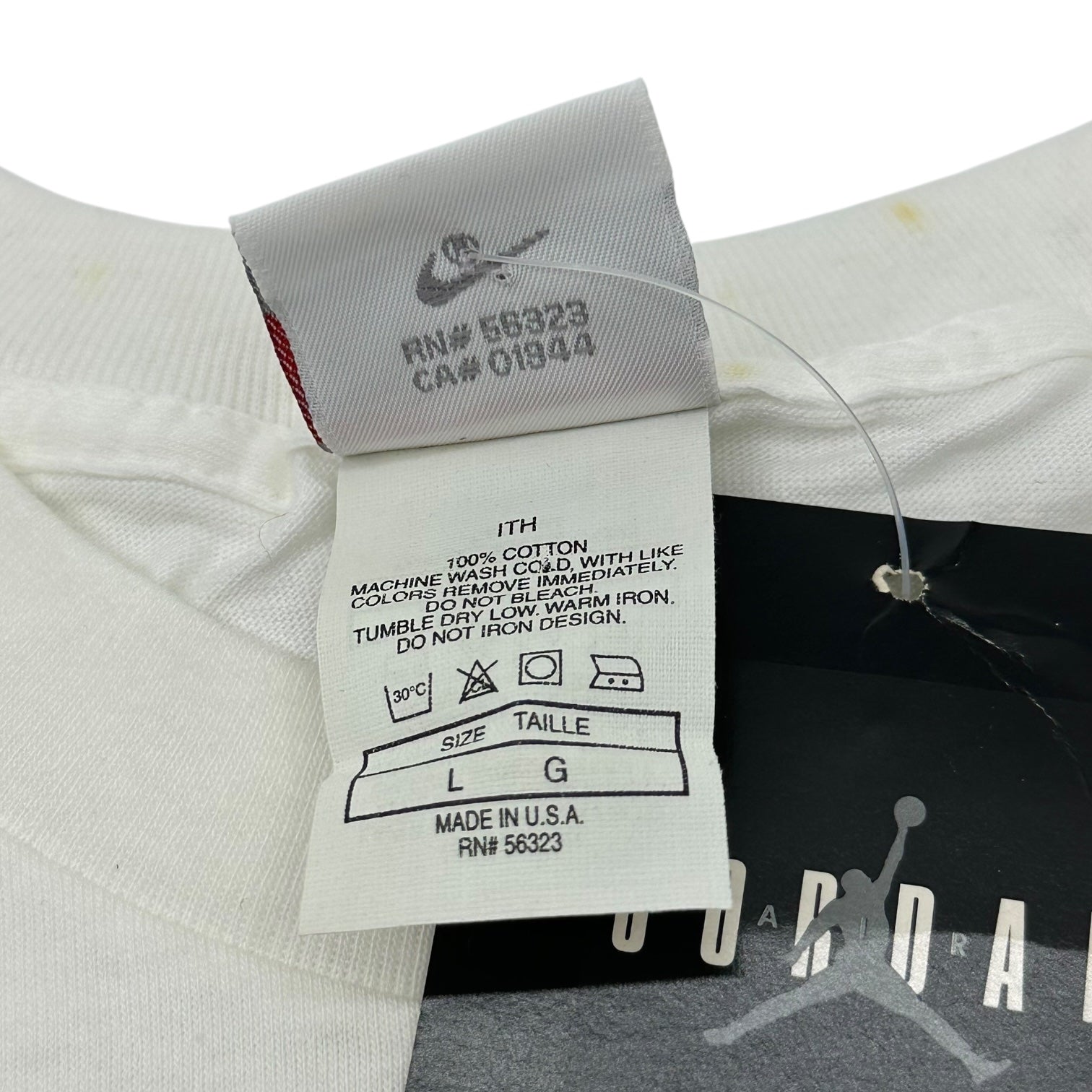 NIKE(ナイキ) 90's AIR JORDAN 23 ジョーダン シルエット Tシャツ 134362-100 L ホワイト 90年代 ヴィンテージ デッドストック