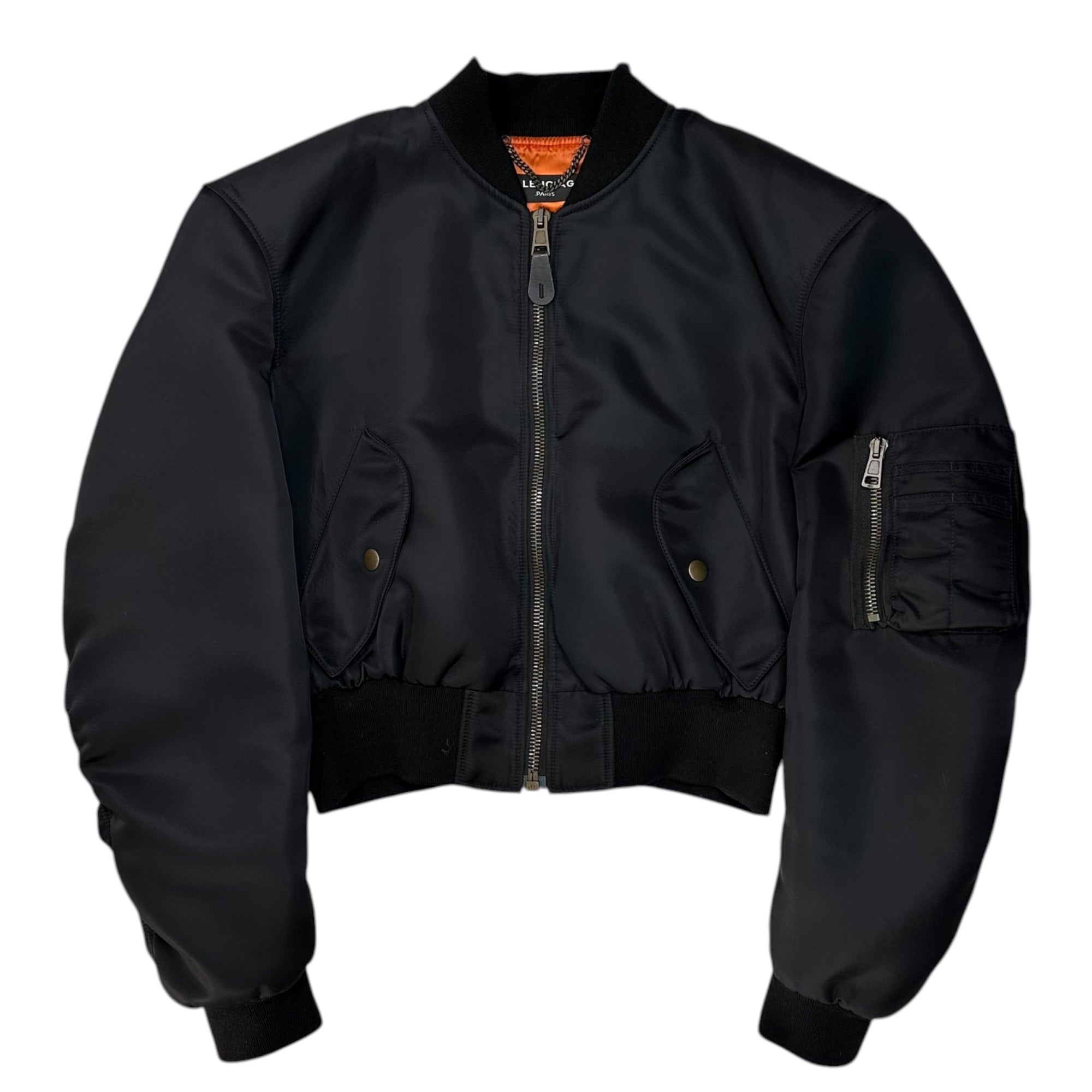 バレンシアガ EST.1917 ボンバージャケット サイズ1 BALENCIAGA(バレンシアガ) 17SS Boxy Bomber Jacket ボクシー ボンバー
