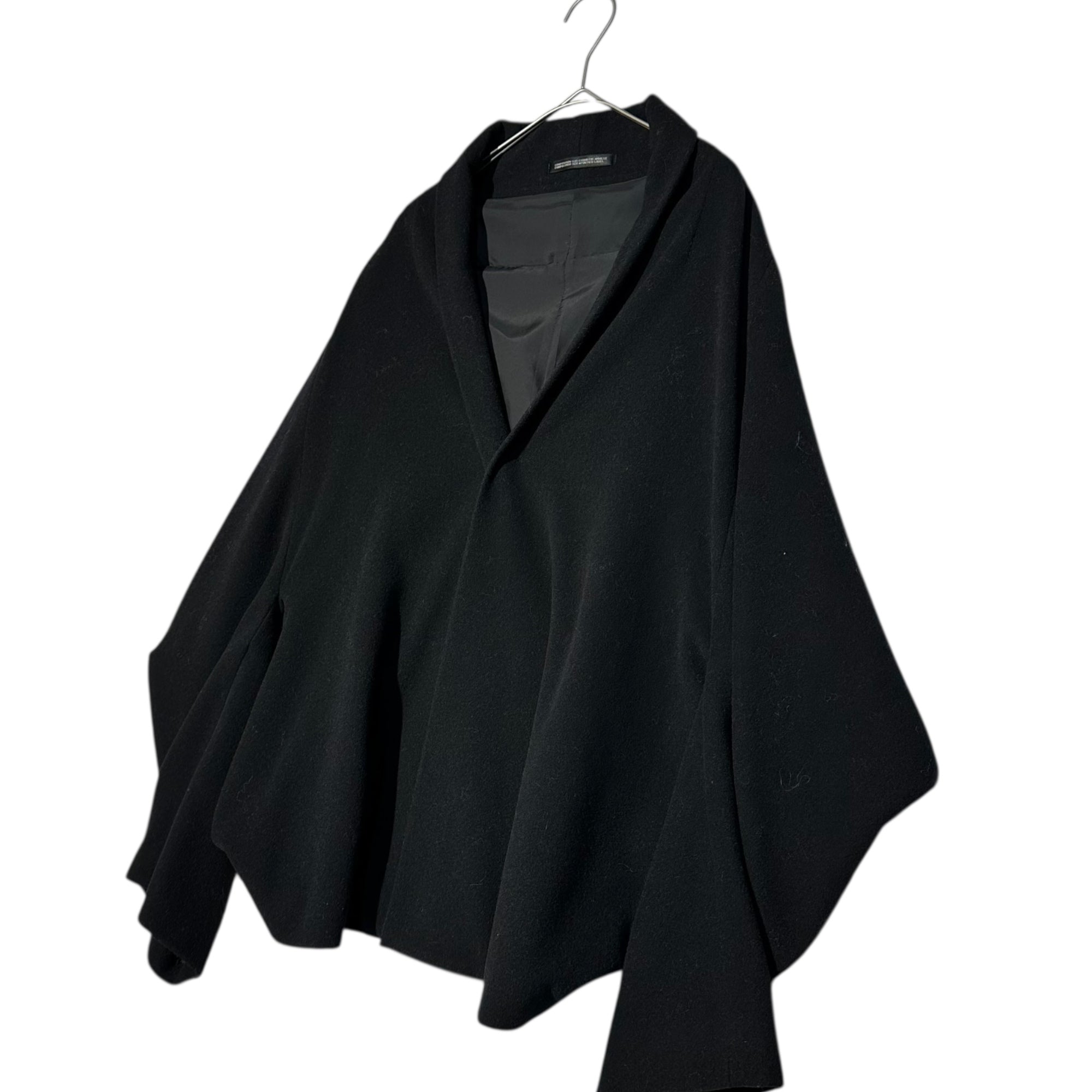 Y's(ワイズ) Kimono-Style Shawl Collar Melton Jacket 着物 スタイル ショールカラー メルトン ジャケット YG-J23-918 3(L程度) ブラック