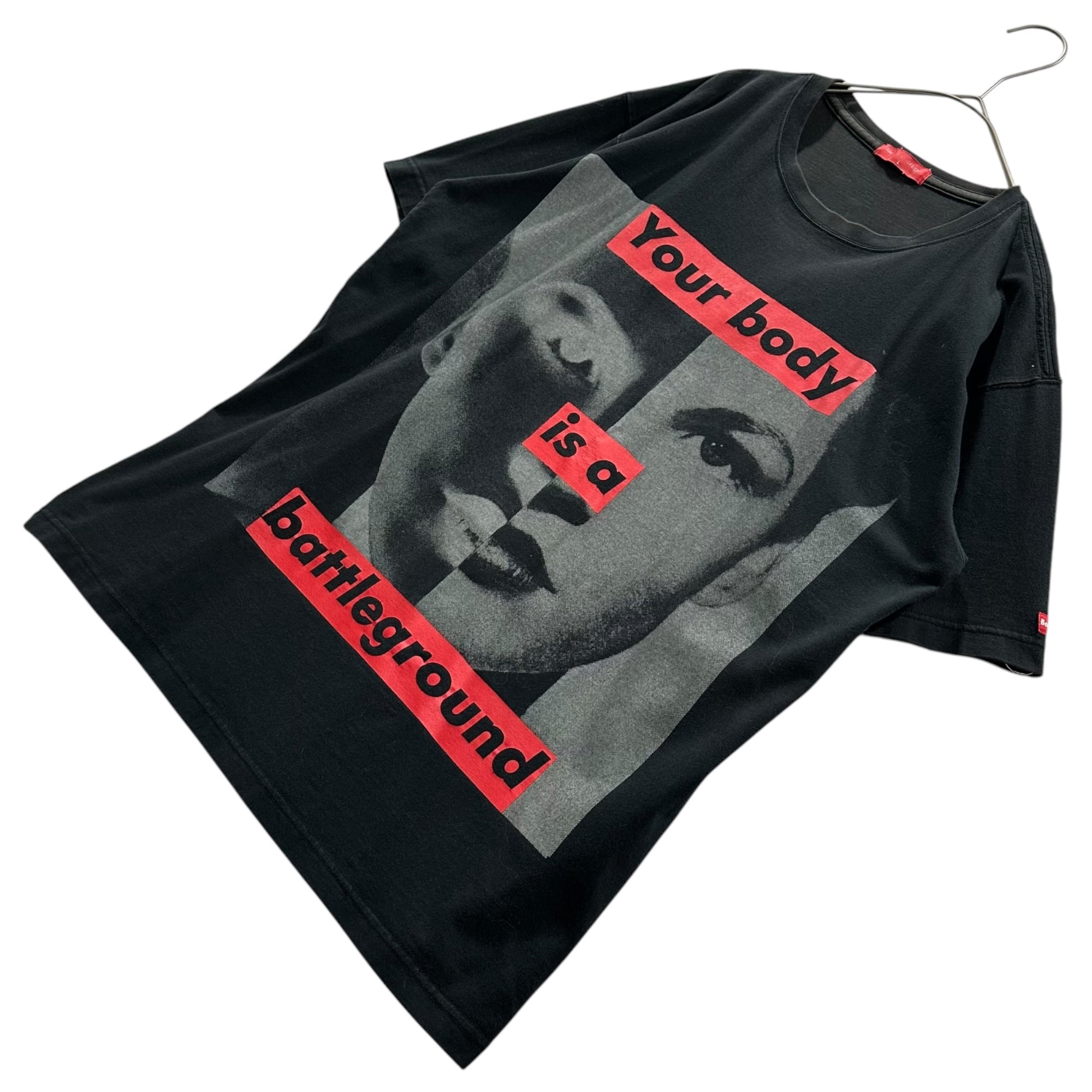 UNIQLO(ユニクロ) 90's ”Barbara Kruger” Collage Print T-Shirt バーバラ クルーガー コラージュプリント Tシャツ 3430-013 L ブラック 90年代