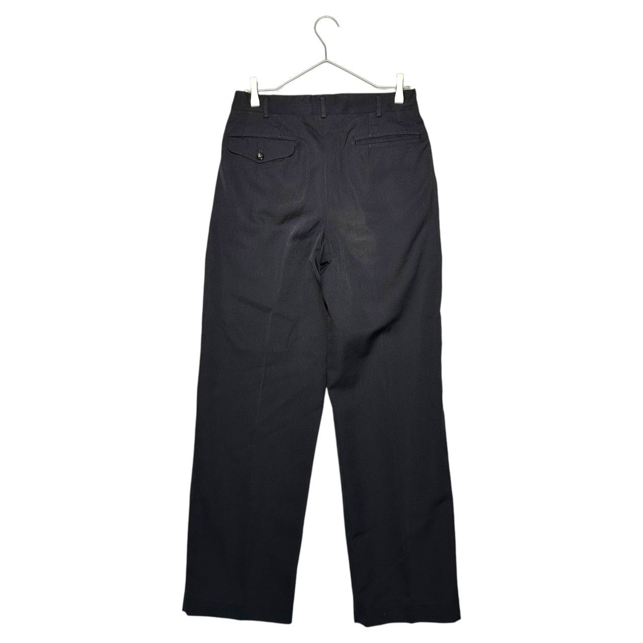 COMME des GARCONS HOMME(コムデギャルソンオム) 80's wide tapered slacks pants 80年代 ワイド テーパード スラックス パンツ S ブラック