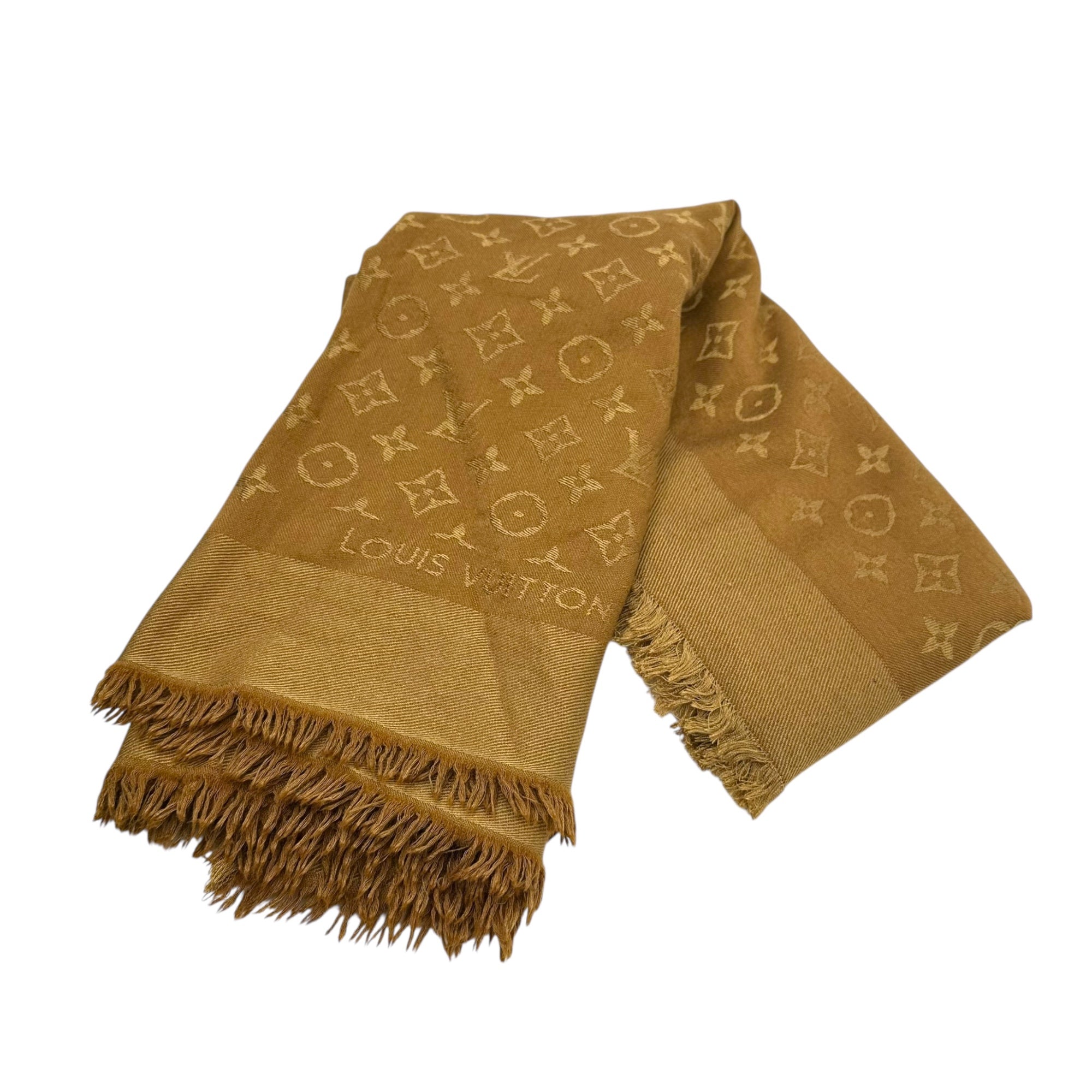 LOUIS VUITTON(ルイヴィトン) Monogram Silk Wool Stole モノグラム