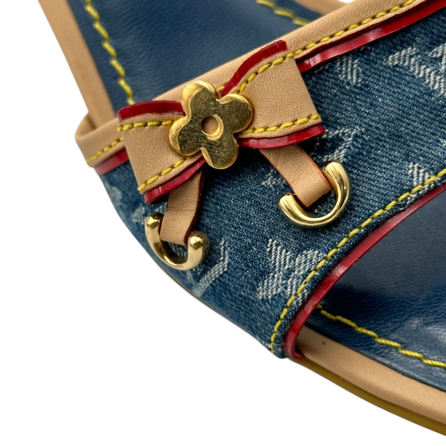 LOUIS VUITTON(ルイヴィトン) Monogram Denim Ribbon Mules モノグラム