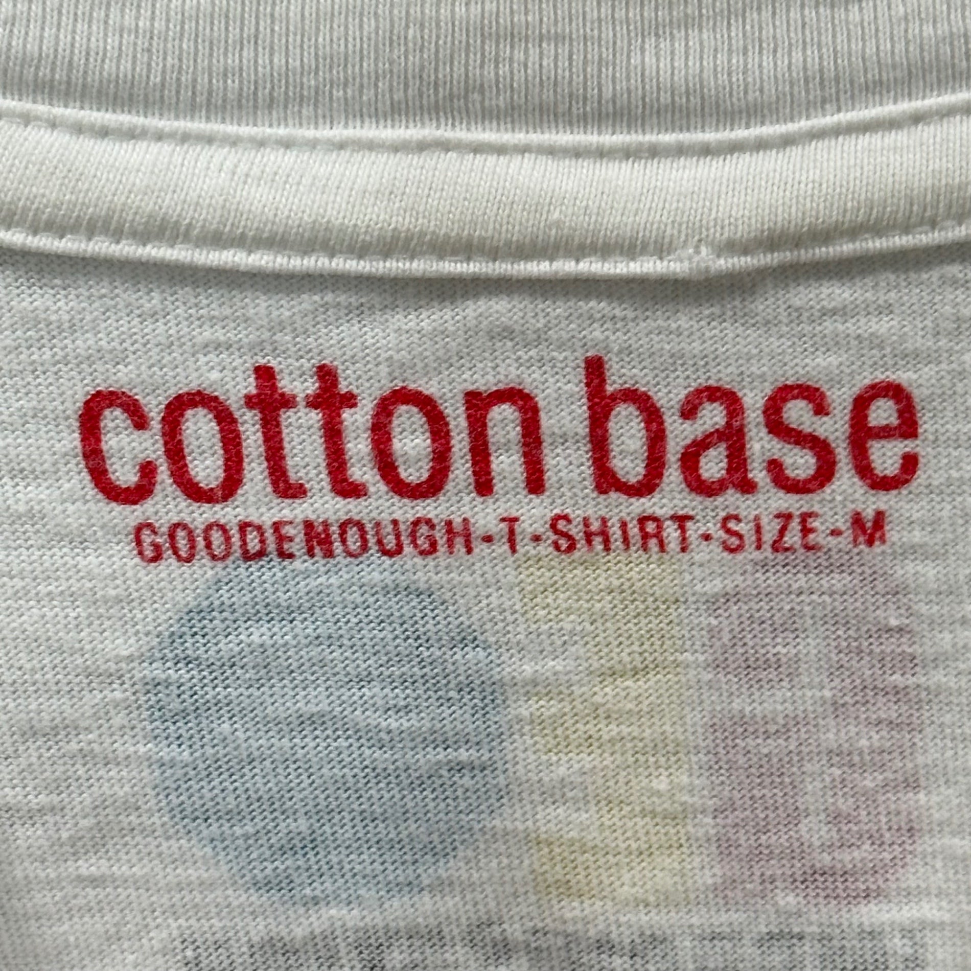 GOODENOUGH(グッドイナフ) 2001's cotton base Chemical G Logo Print s/s T-Shirt ケミカル G ロゴ プリント 半袖 Tシャツ M ホワイト×マルチカラー