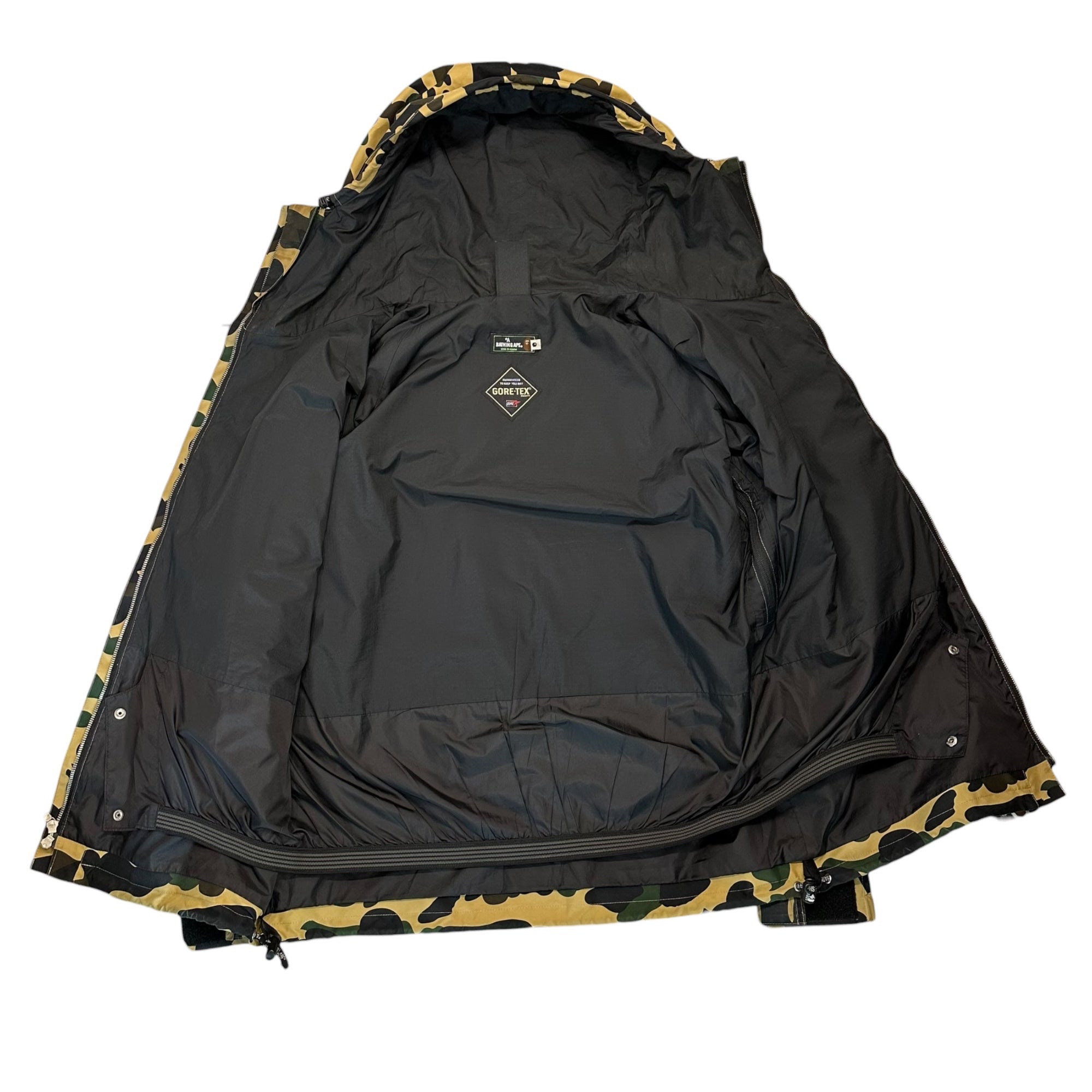 A BATHING APE(アベイシングエイプ) 00's 1ST CAMO SNOWBOARD JACKET ファーストカモ スノボード ジャケット スノボ M カーキ