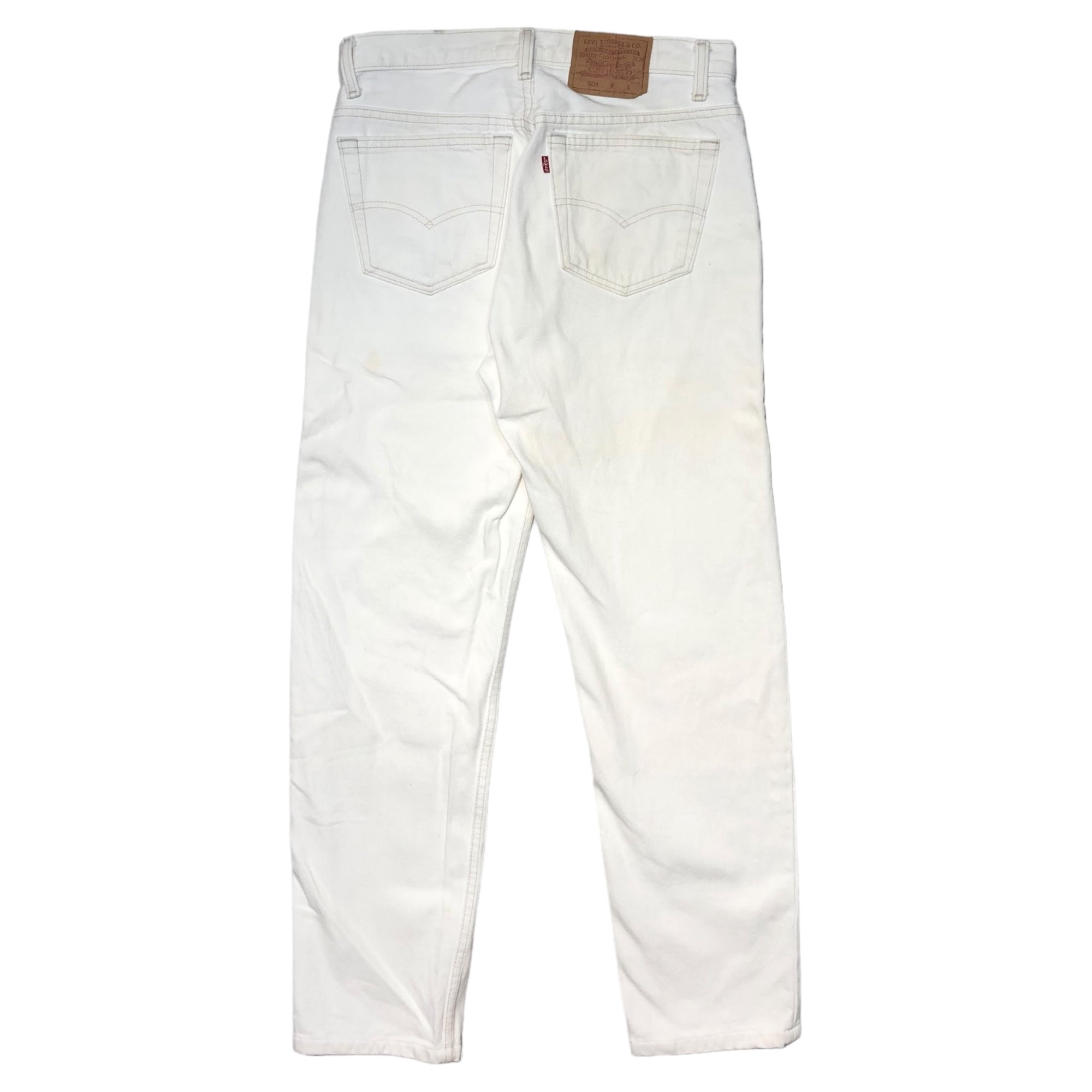 Levi's(リーバイス) 90's 501 white straight denim pants ホワイト ストレート デニム パンツ 501-0651 32/34 ホワイト 裏ボタン216 90年代 カナダ製