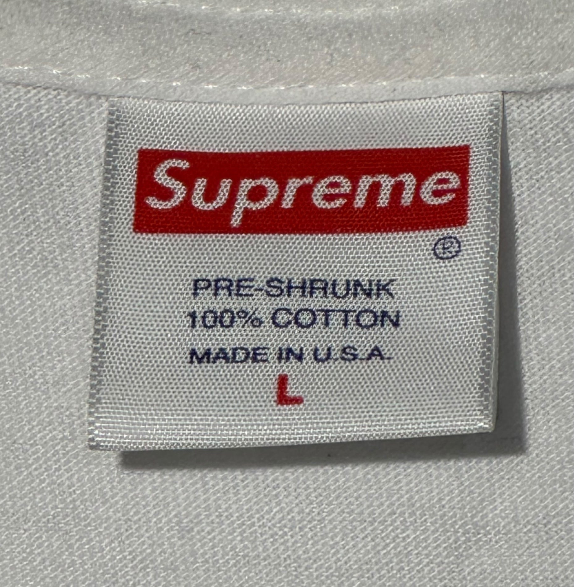 SUPREME(シュプリーム) 19SS Gilbert & George DEATH Tee ギルバート&ジョージ プリント Tシャツ L ホワイト
