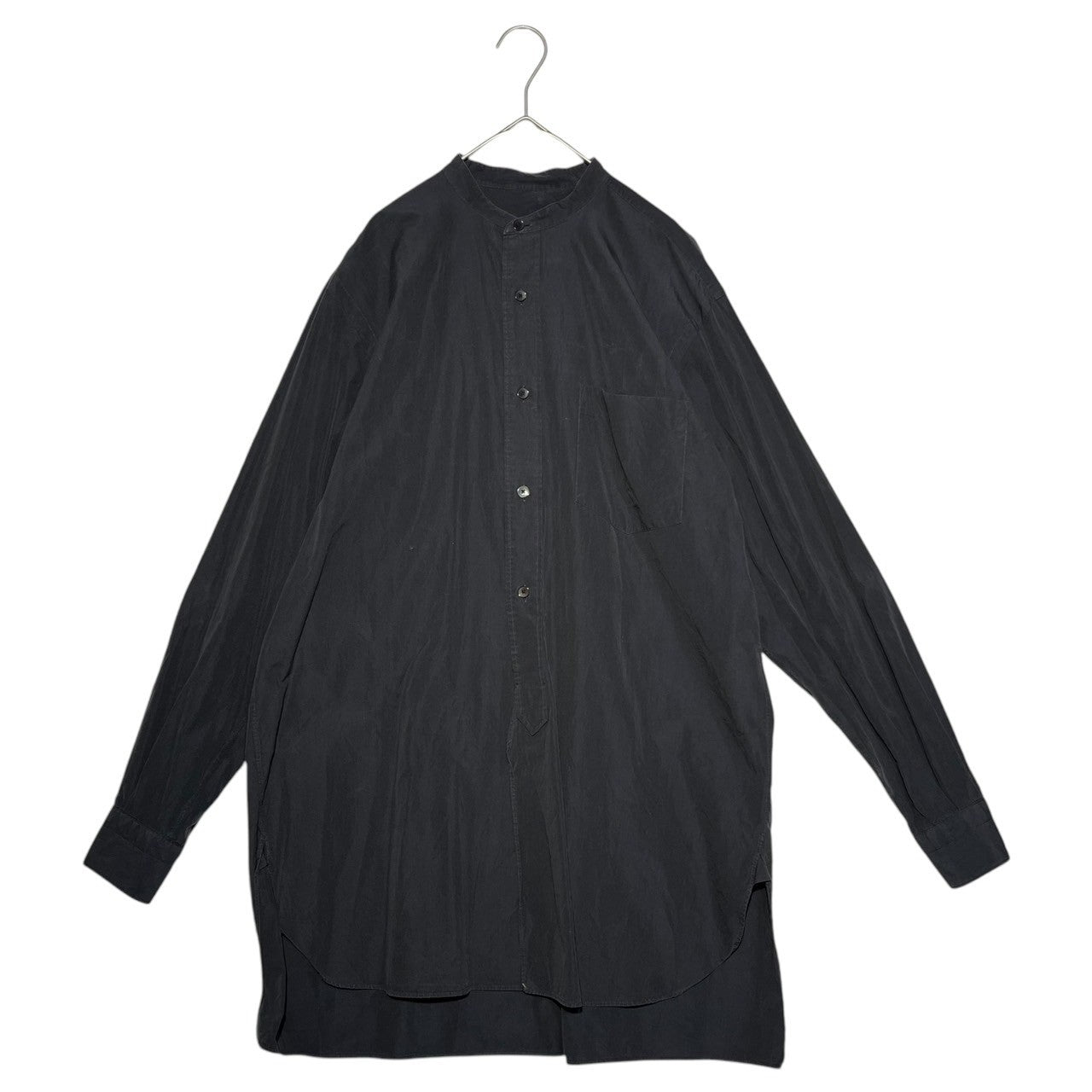 COMOLI(コモリ) 21SS BAND COLLAR SHIRT バンドカラー シャツ T01-02002 1(S程度) ネイビー