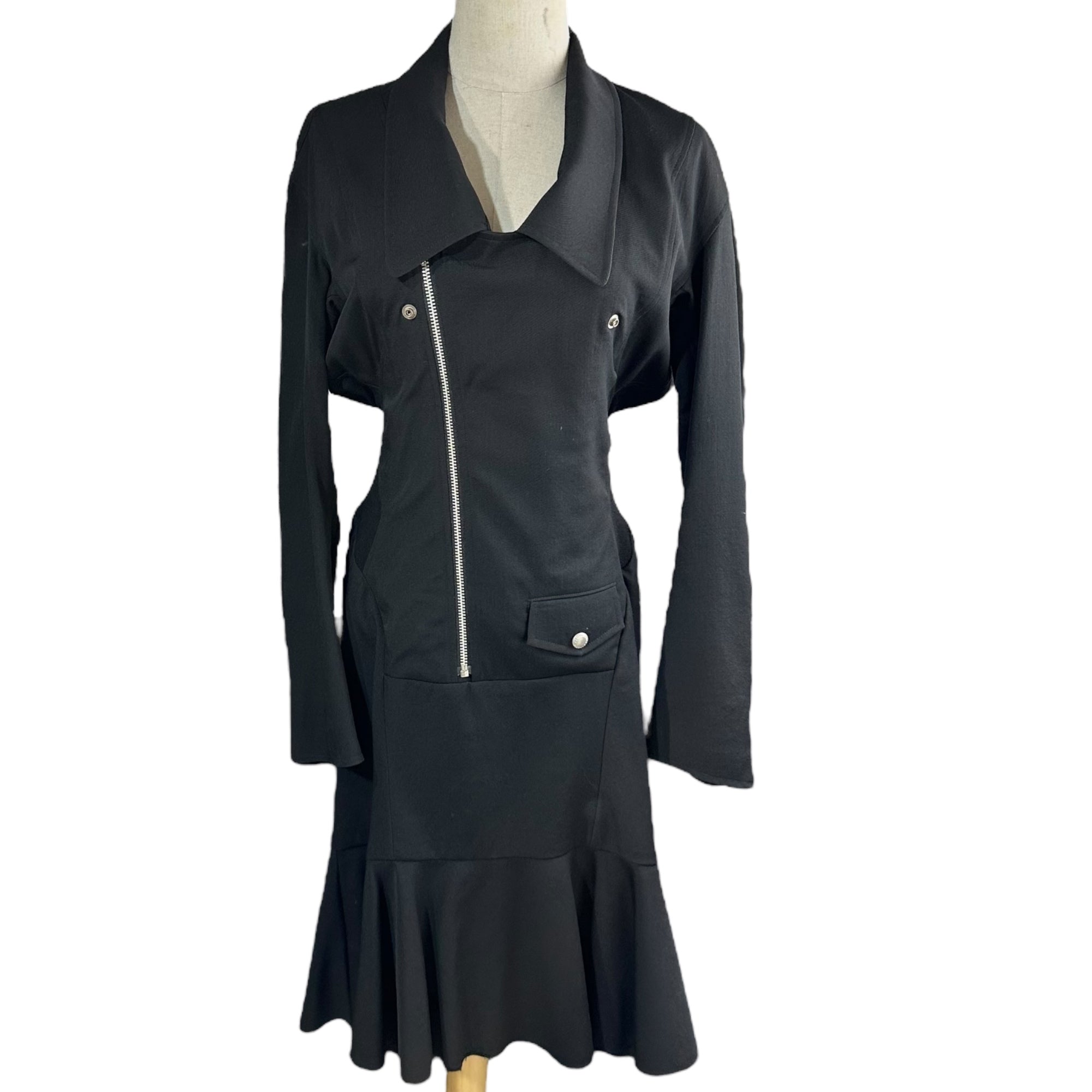 COMME des GARCONS JUNYA WATANABE(コムデギャルソンジュンヤワタナベ) 13AW Double Rider Dress ダブル ライダース ワンピース JL-O029 S ブラック AD2013