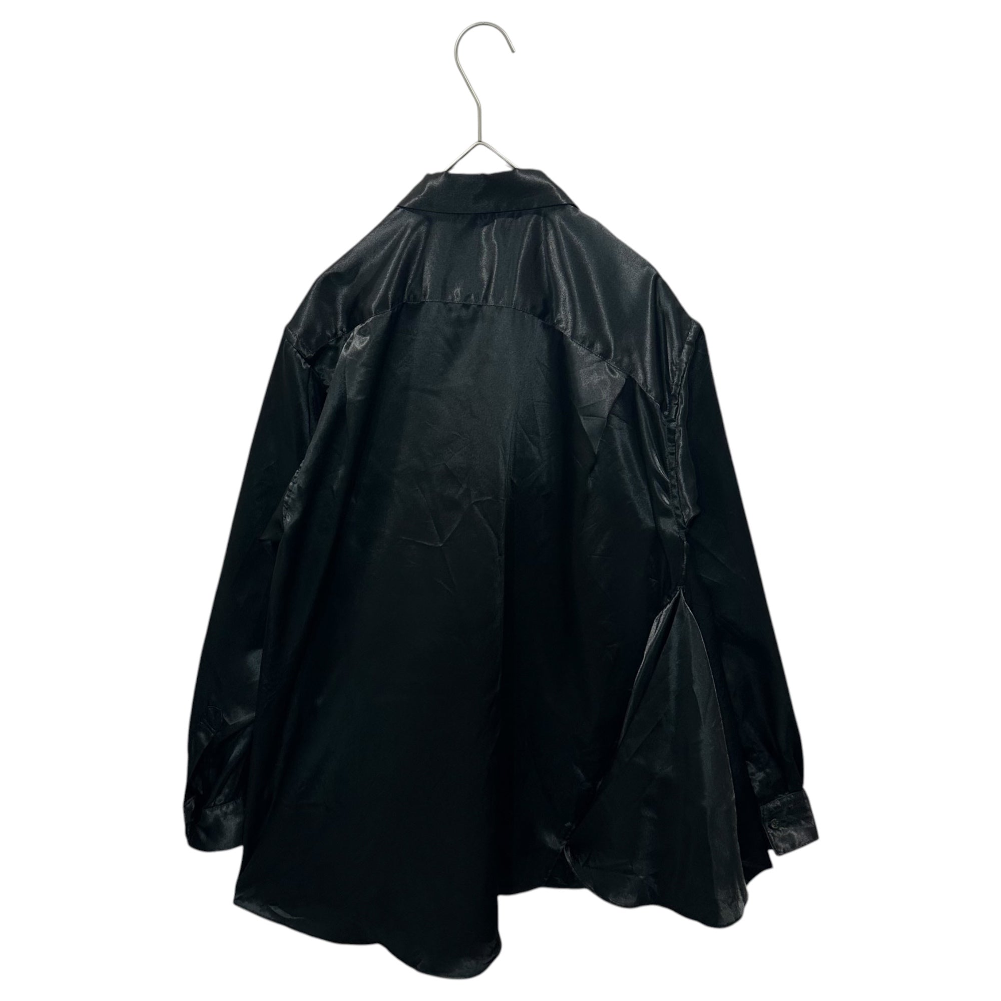 COMME des GARCONS(コムデギャルソン) 2026SS Twisted Polyester Blouse ポリエステル 捻じれ ブラウス GQ-B020 XS ブラック AD2025