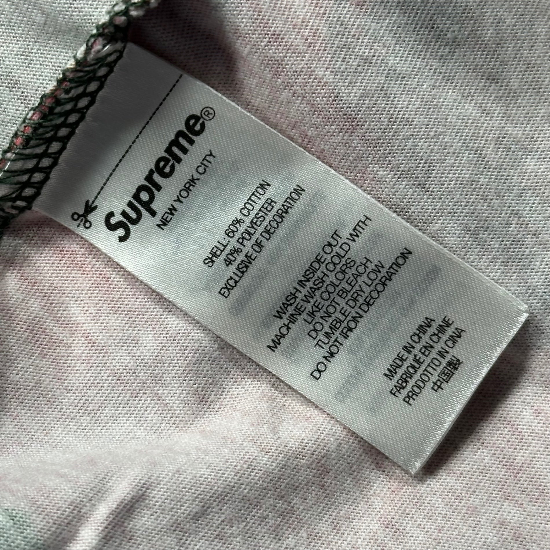 SUPREME(シュプリーム) 24SS Paint L/S Top Multicolor プリント 長袖 Tシャツ M レッド×グリーン