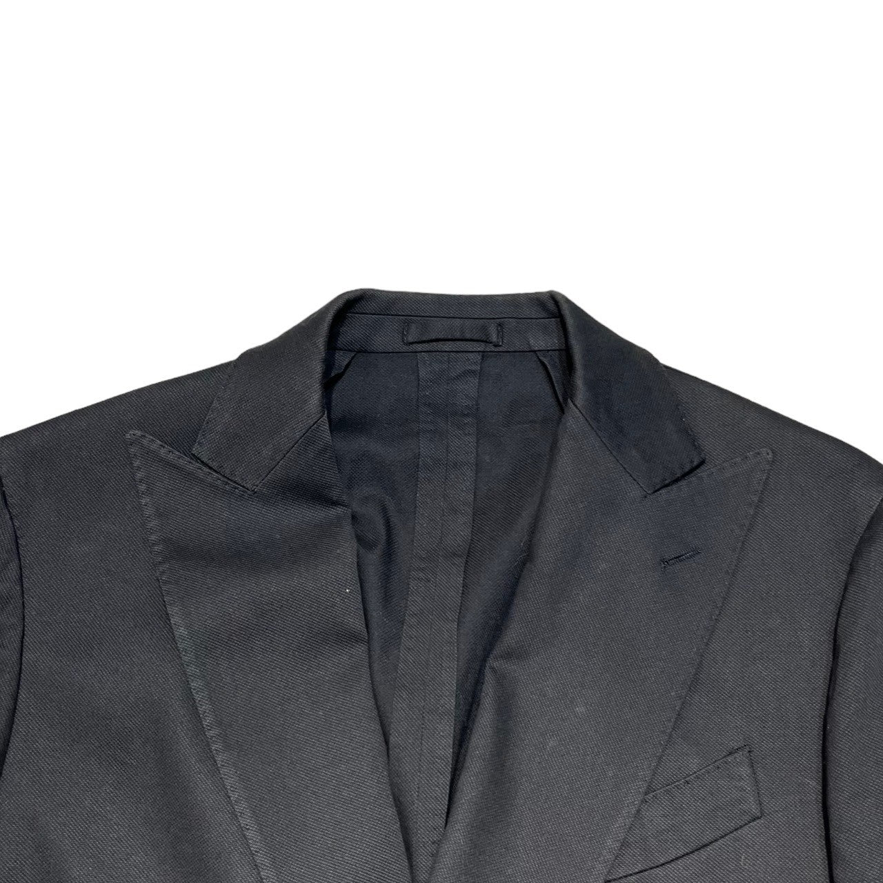 LARDINI(ラルディーニ) Double-breasted tailored jacket ダブル ブレスト テーラード ジャケット 50(XL程度) ブラック イタリア製 ドレス スーツ