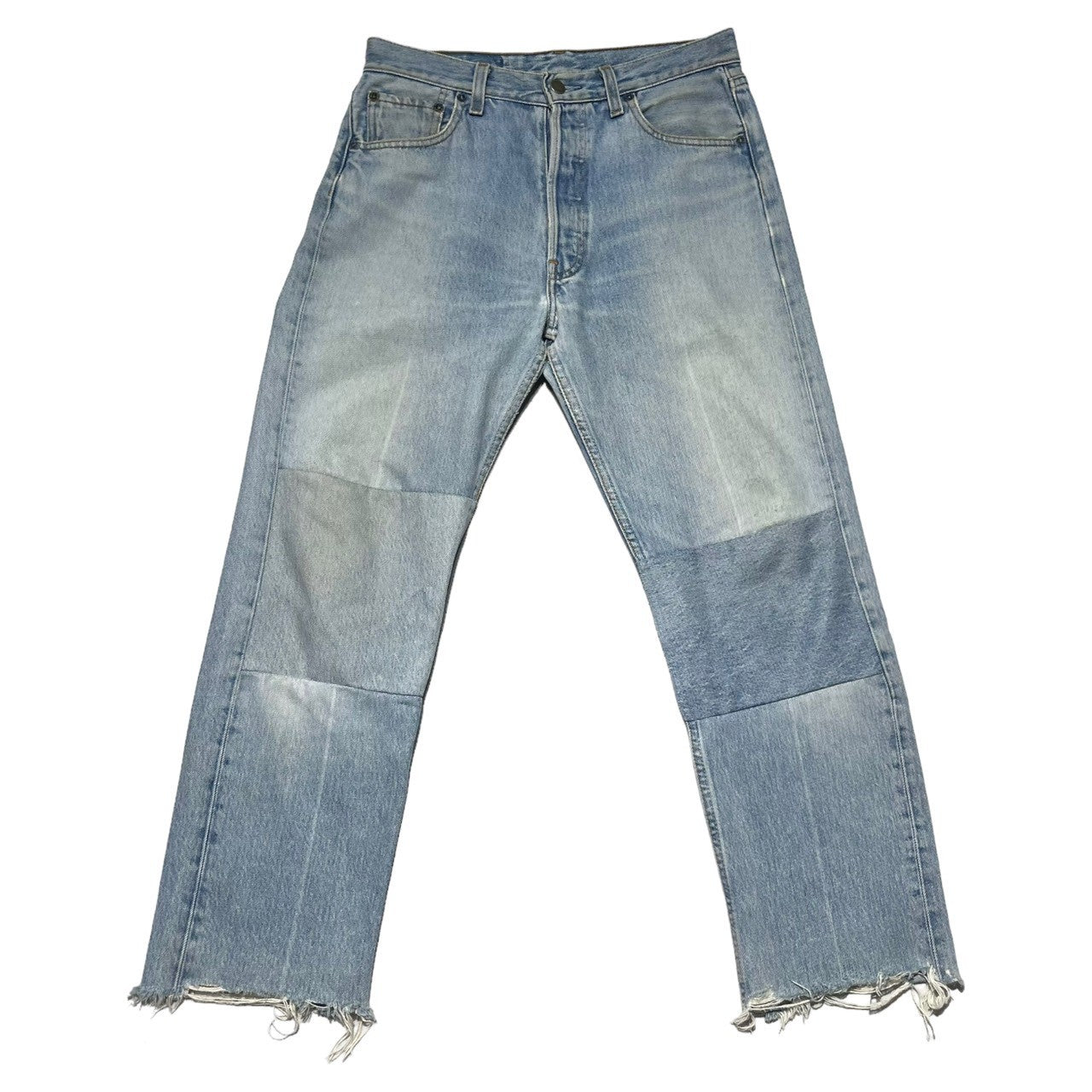 Maison Martin Margiela(メゾン マルタンマルジェラ) 01AW ⓪⑩Artisanal Reconstructed Denim  Pants アーティザナル 再構築 デニム パンツ 311P010004 S ライトインディゴ KOKONOE アーカイブ