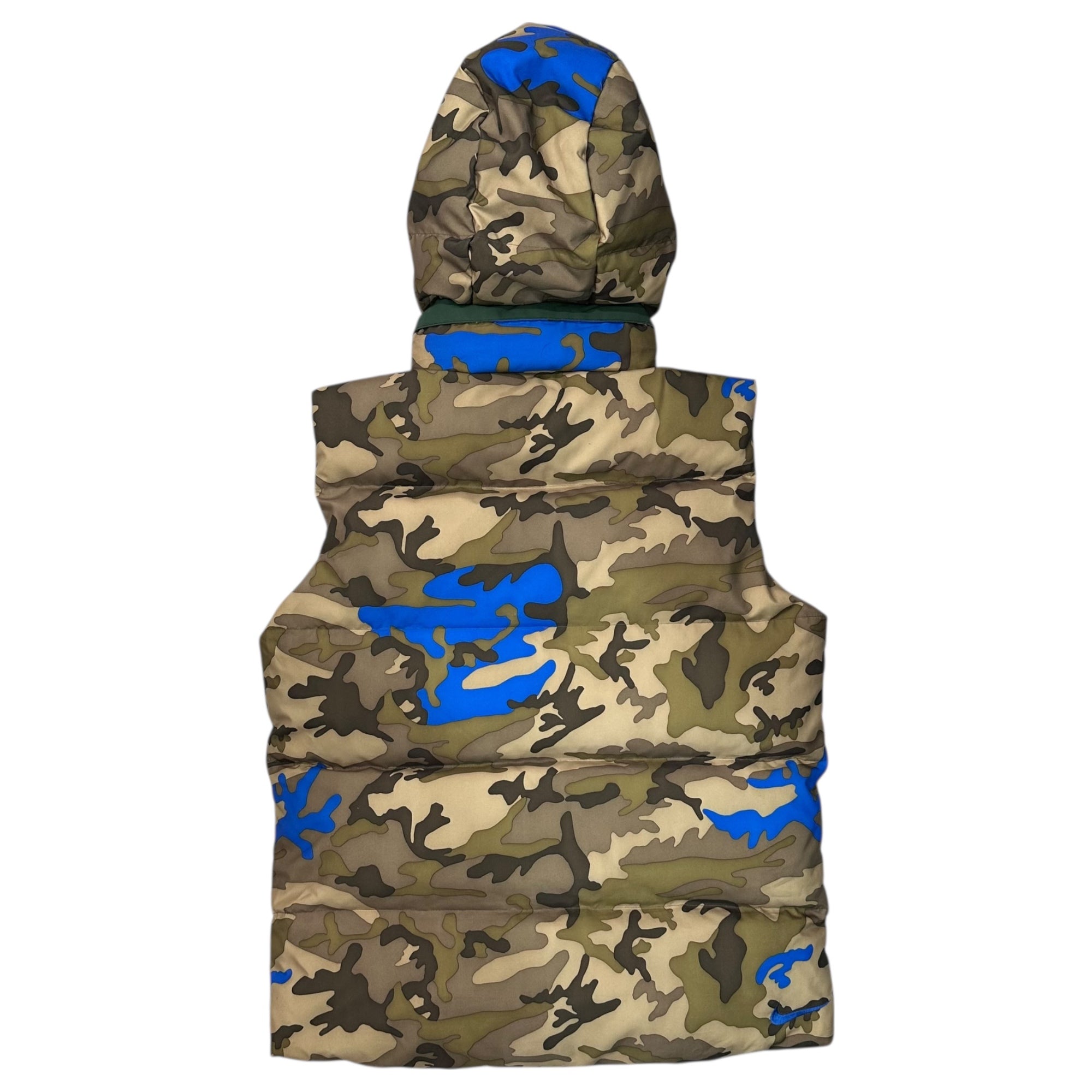 F.C.Real Bristol FCRB(エフシーレアルブリストル) Camouflage Pattern カモフラ柄 リバーシブル ダウン ベスト  465447-341 M アイボリー×グリーン