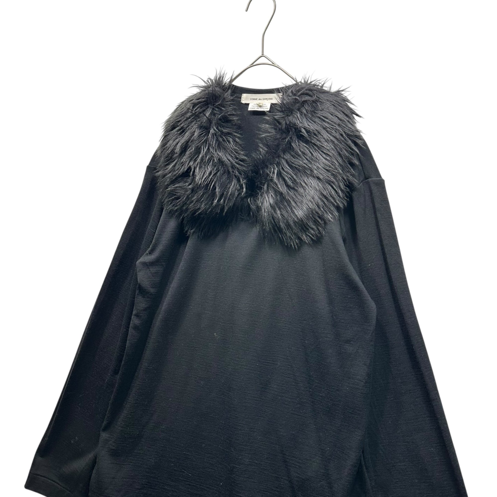 AD2023美品コムデギャルソン　フェイクファー COMME des GARCONS(コムデギャルソン) 23AW Faux Fur Collar Wool Long