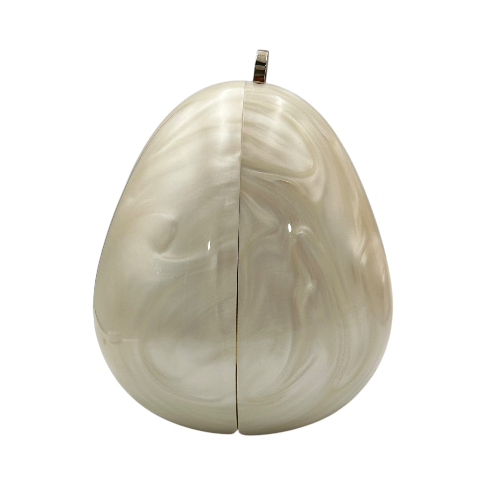 Simone Rocha(シモーンロシャ) MICRO EGG BAG W/ PEARL CROSSBODY マイクロ エッグ バッグ BAG110B ホワイト パール ショルダー