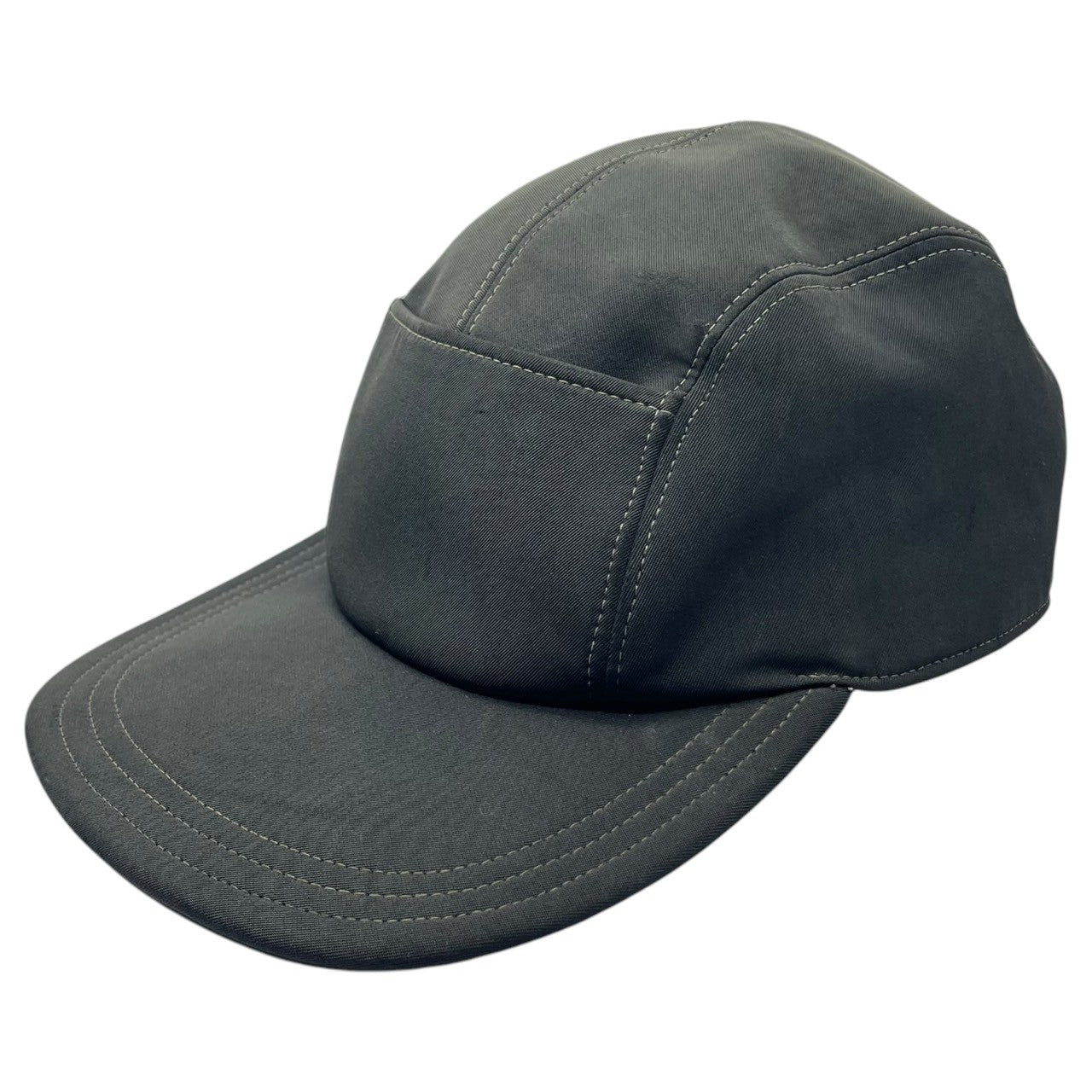 PRADA(プラダ) 00's Logo front pocket jet cap ロゴ フロント ポケット ジェット キャップ L ブラック Y2K テック 帽子