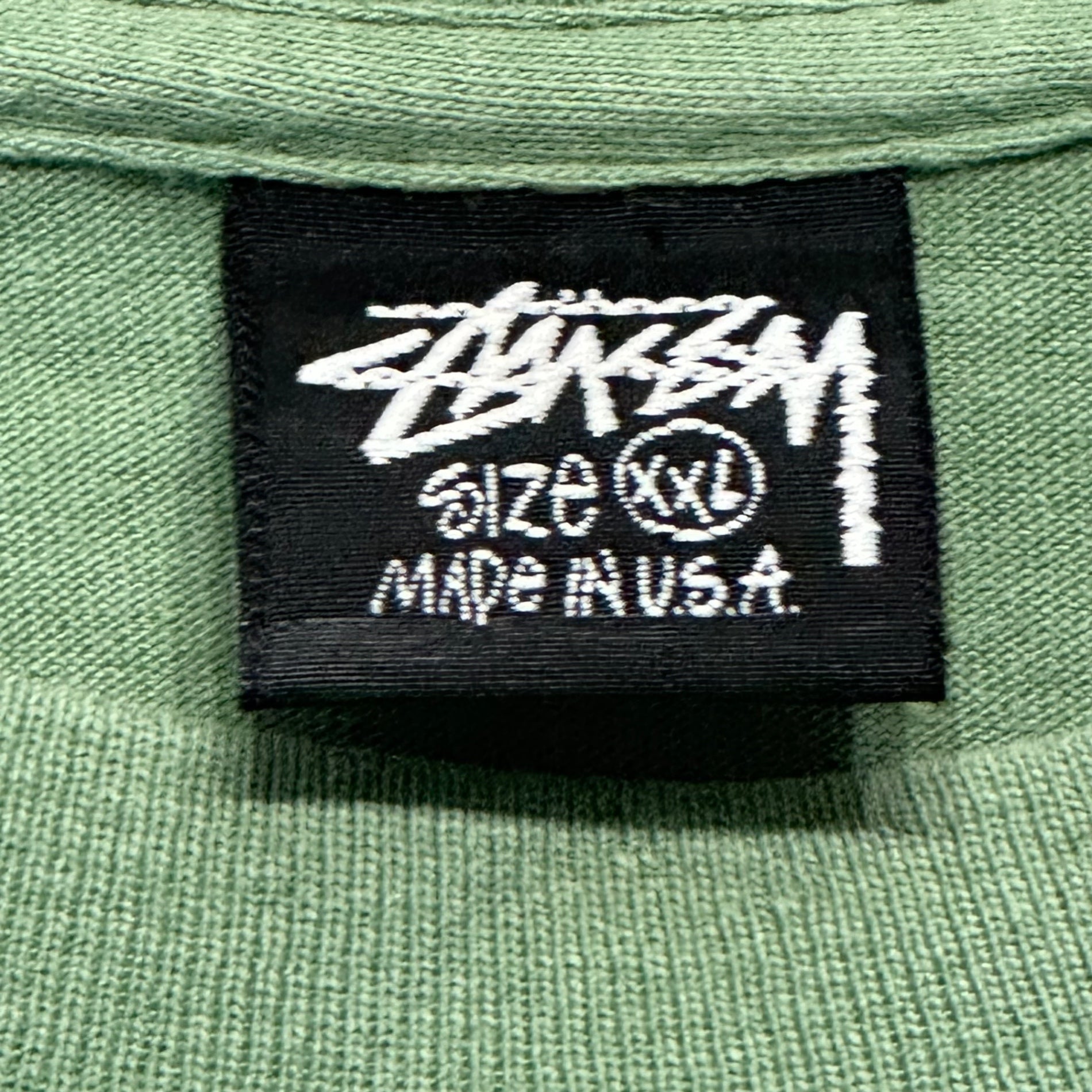 STUSSY(ステューシー) 90's ”STUSSY TROOPS 1992” TEE ヴィンテージ ロゴ Tシャツ XXL グリーン OLD オールド 90年代