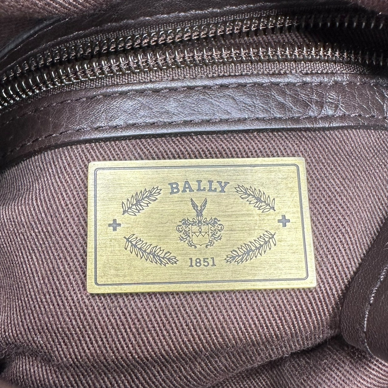 BALLY(バリー) Leather Shoulder bag レザー ショルダー バッグ ブラウン
