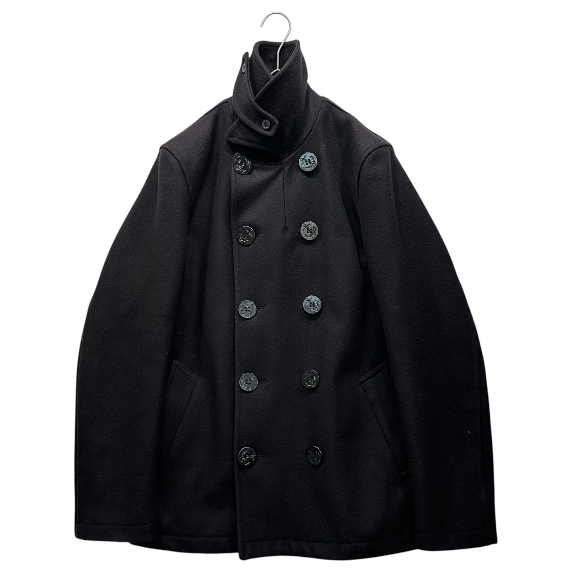 COMME des GARCONS HOMME × Gloverall(コムデギャルソンオム × グローバーオール) 15AW Collaboration Pea Coat コラボ ピーコート HP-C004 XS ブラック AD2015