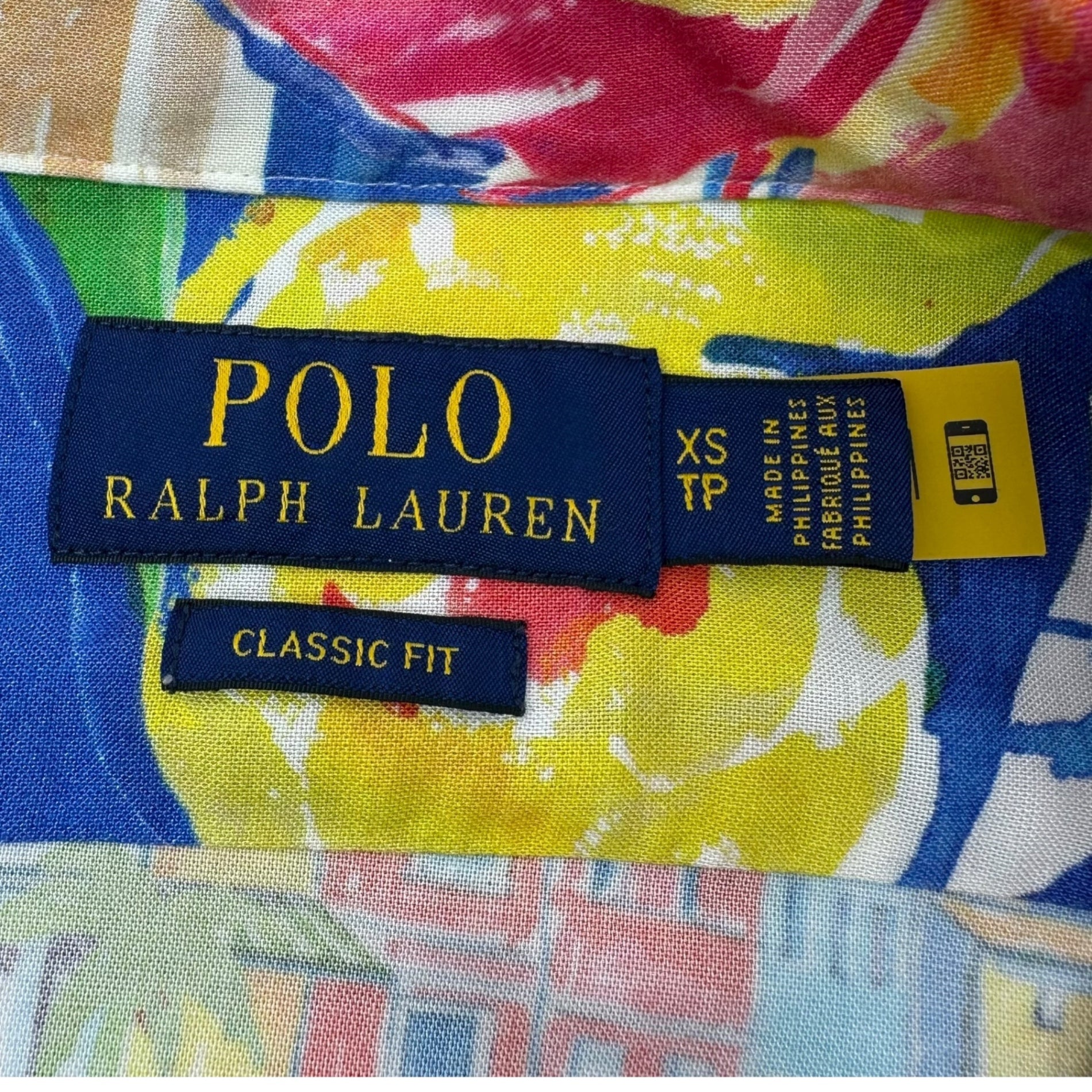 POLO RALPH LAUREN(ポロラルフローレン) Yacht All-Over Print Rayon Aloha Shirt ヨット 総柄 レーヨン アロハ シャツ XS ブルー オープンカラー 開襟