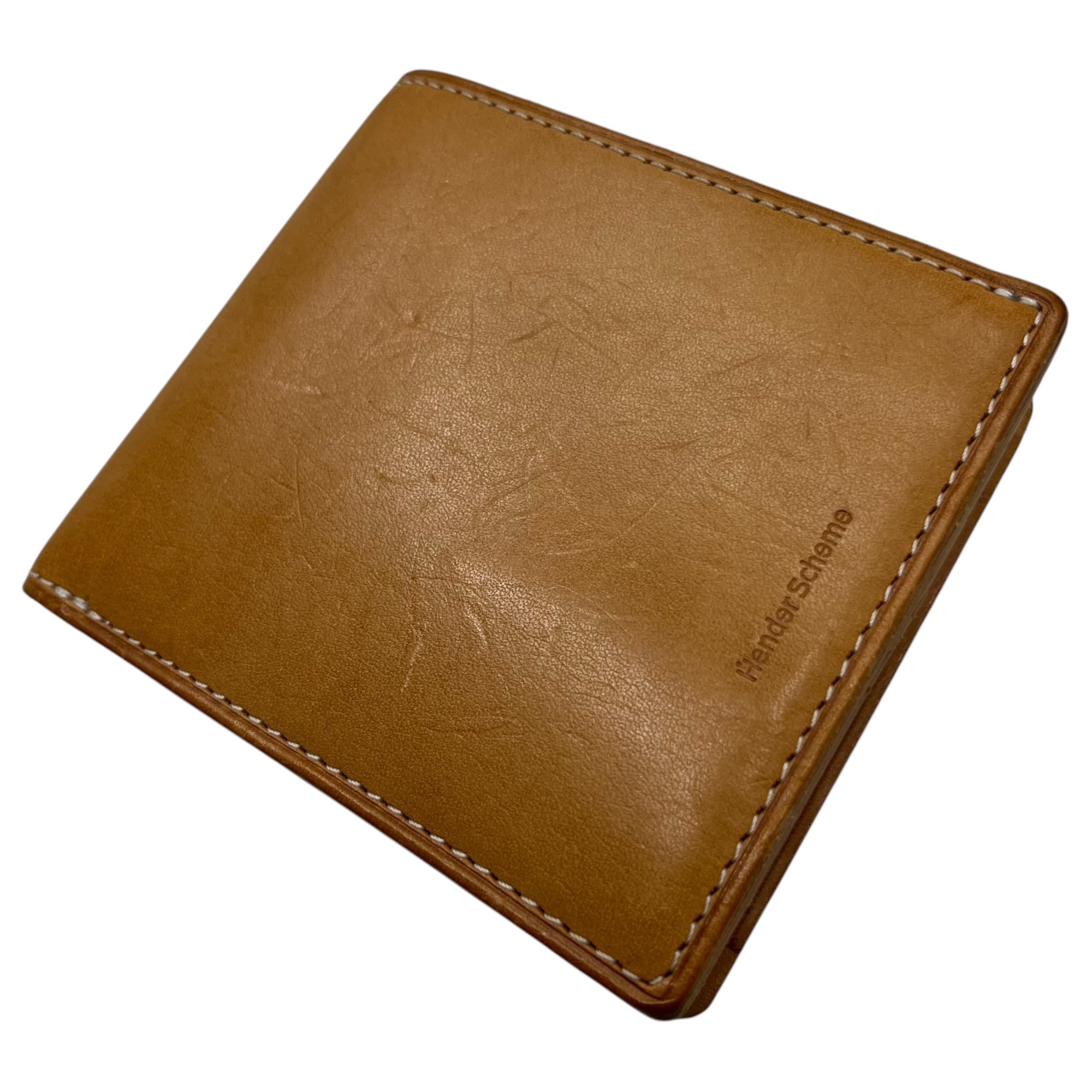 Hender Scheme(エンダースキーマ) half folded wallet 2つ折り レザー ウォレット ナチュラル ヌメ革 財布