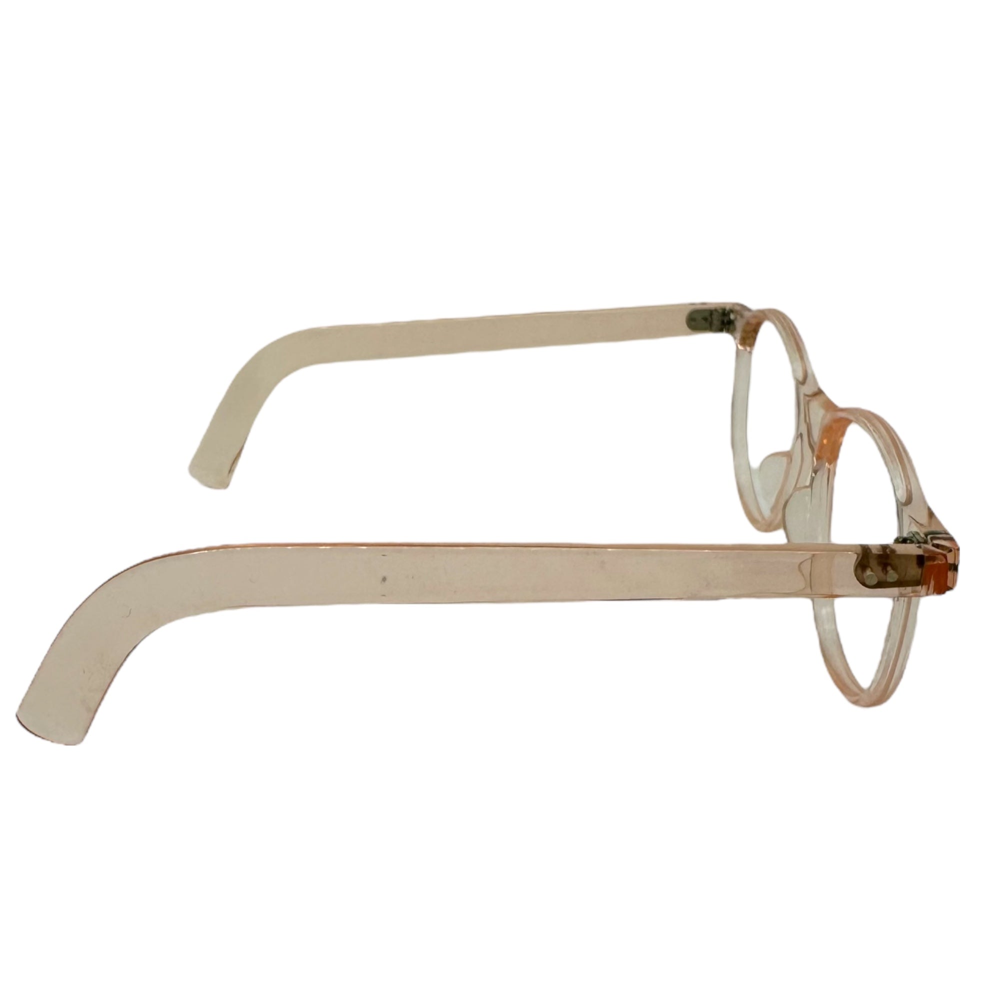 French Vintage(フランスヴィンテージ) 40's Wellington Celluloid Eyeglass Frames ウェリントン セルロイド メガネ フレーム ローズ 40年代 芯なし ジュラ地方 眼鏡 サングラス