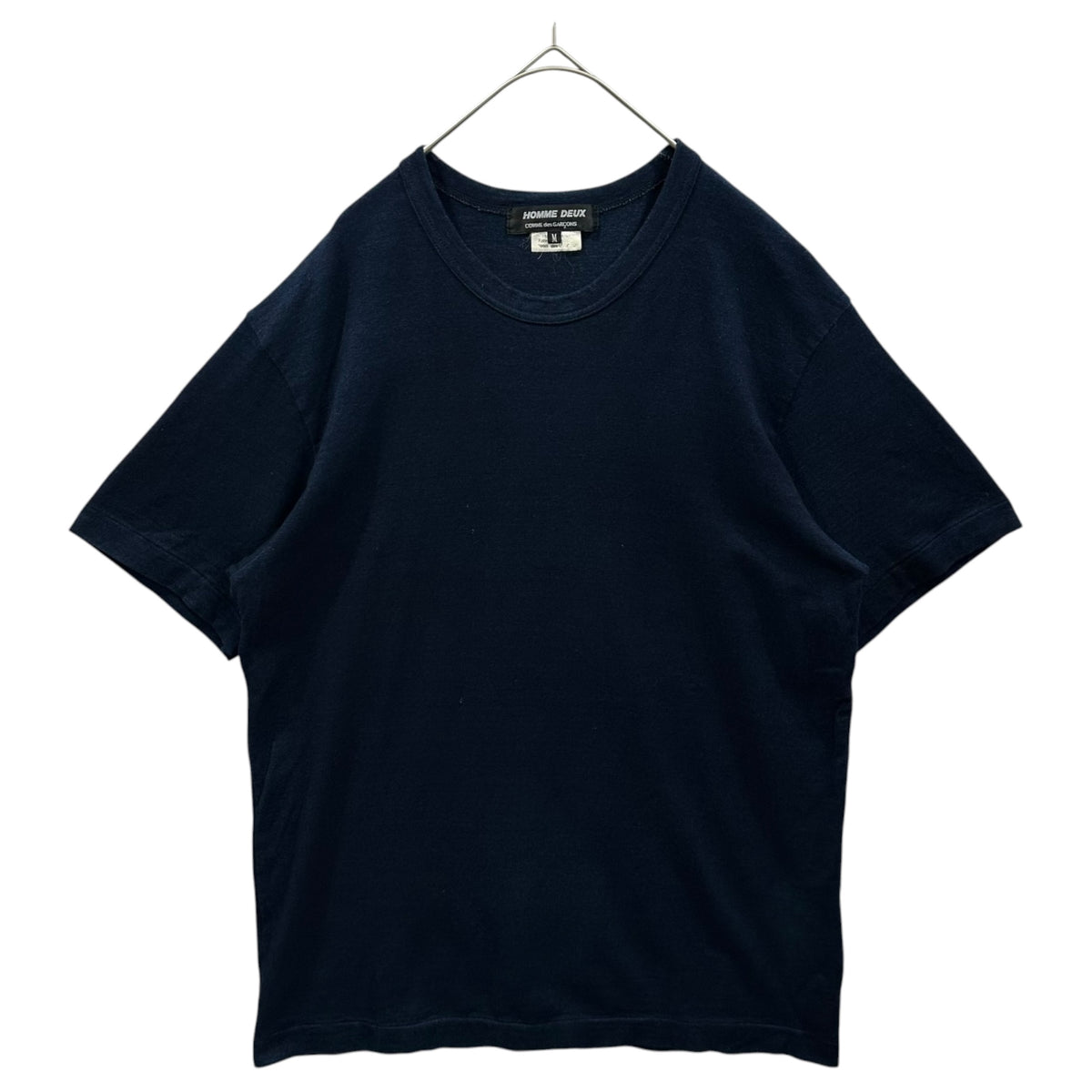 COMME des GARCONS HOMME DEUX(コムデギャルソンオムドゥ) 2016SS Garment-Washed Indigo-Dyed S/S T-Shirt 製品洗い加工 インディゴ染め 半袖 Tシャツ DQ-T013 M ネイビー AD2015