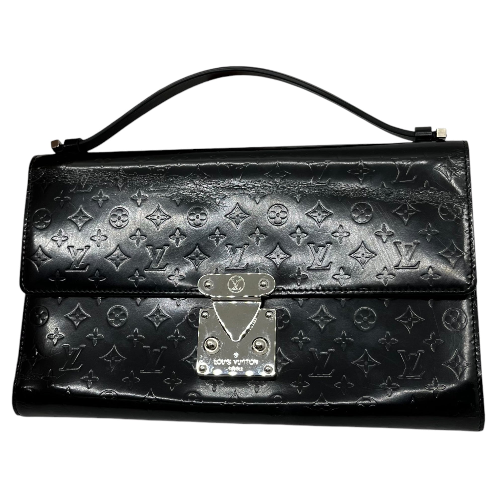 LOUIS VUITTON(ルイヴィトン) Organizer Pochette Anushka MM オーガナイザー ポシェット・アヌーシュカMM モノグラムミニグラセ M92230 ブラック 財布 ポーチ セカンド バッグ TH1011