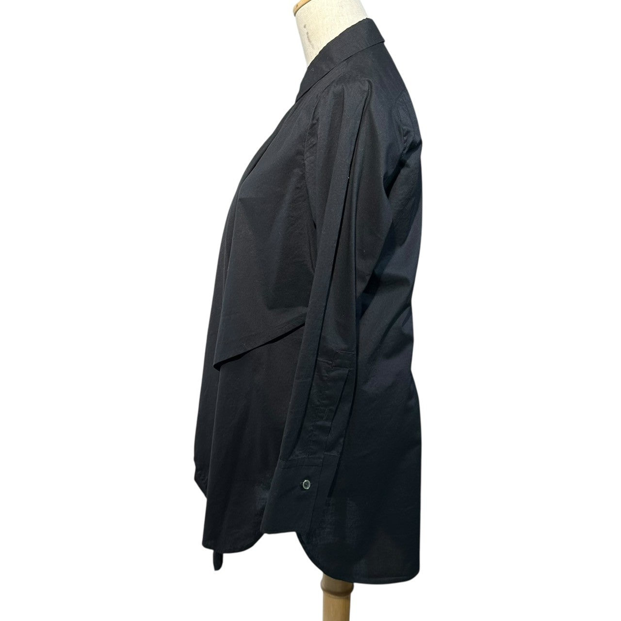 Y's PINK(ワイズ ピンク) 11SS Bow tie design regular collar cotton long sleeves shirt ボウタイデザイン レギュラーカラー コットン 長袖 シャツ YG-B22-001 2(M程度) ブラック
