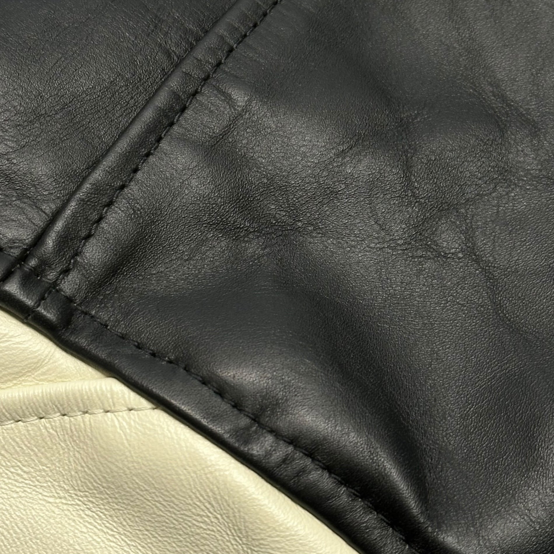 COMME des GARCONS JUNYA WATANABE MAN × VANSON(コムデギャルソンジュンヤワタナベマン × バンソン) 10AW All leather award jacket オールレザー アワード ジャケット スタジャン WF-J403 XS ブラック×ホワイト AD2010