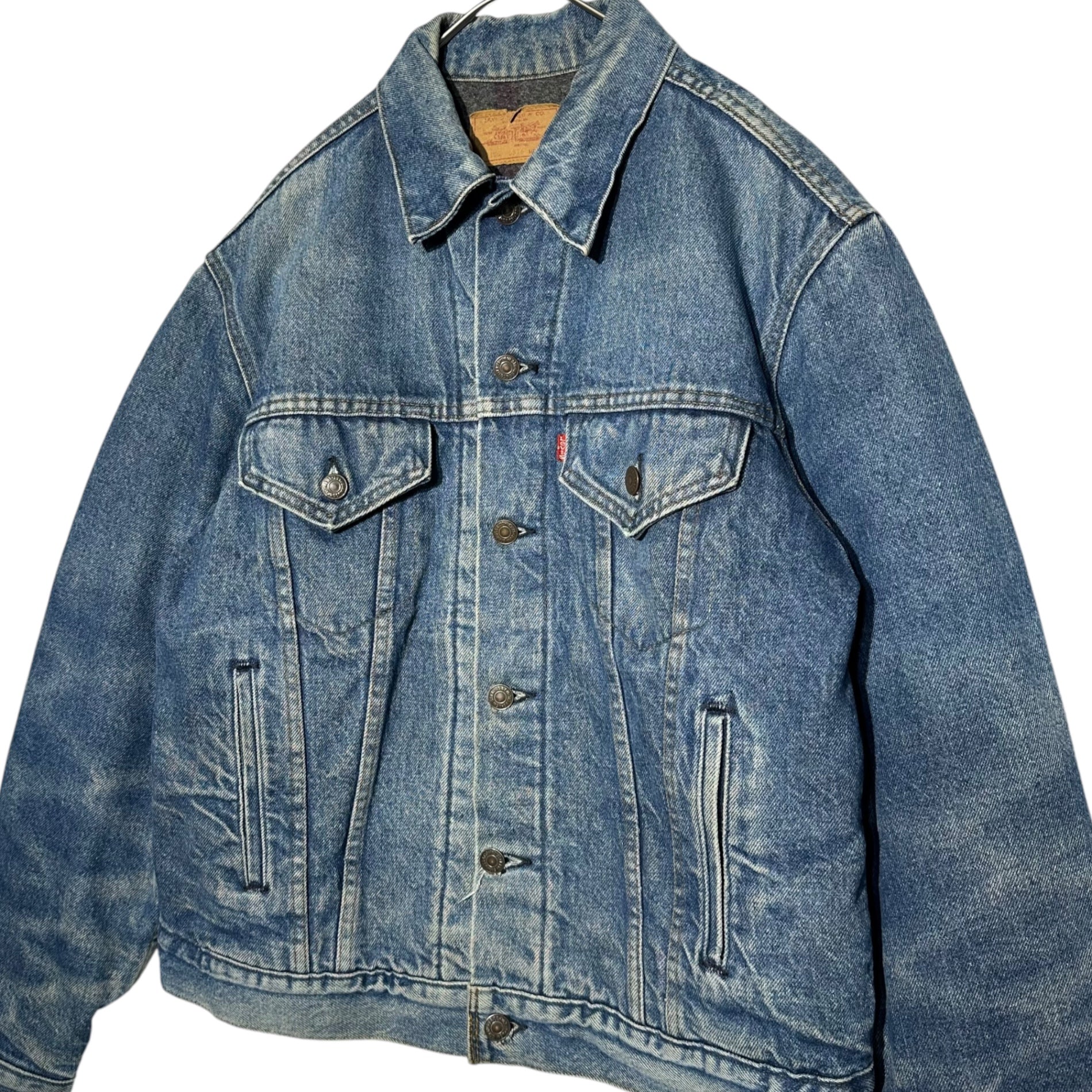 Levi's(リーバイス) 80's~90's USA made blanket denim jacket USA製 ブランケット デニム ジャケット 70506-0316 42(L程度) インディゴ トラッカー ヴィンテージ 古着