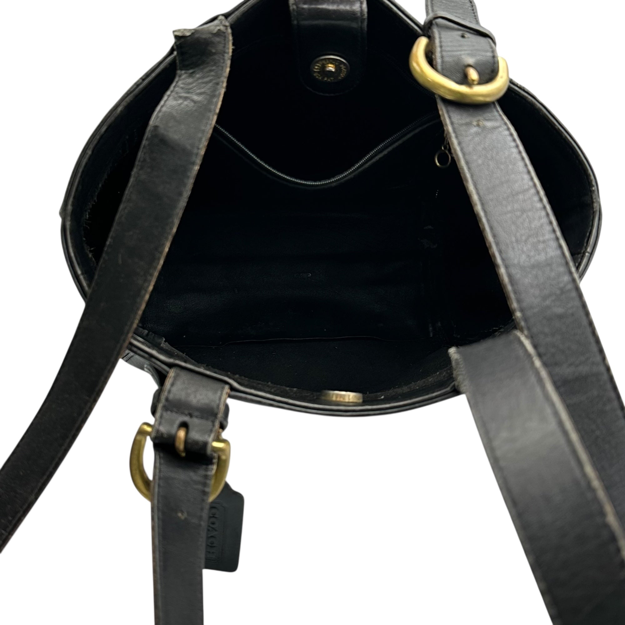 COACH(コーチ) Old All-Leather Tote Bag オールド オールレザー トート バッグ ブラック オールドコーチ
