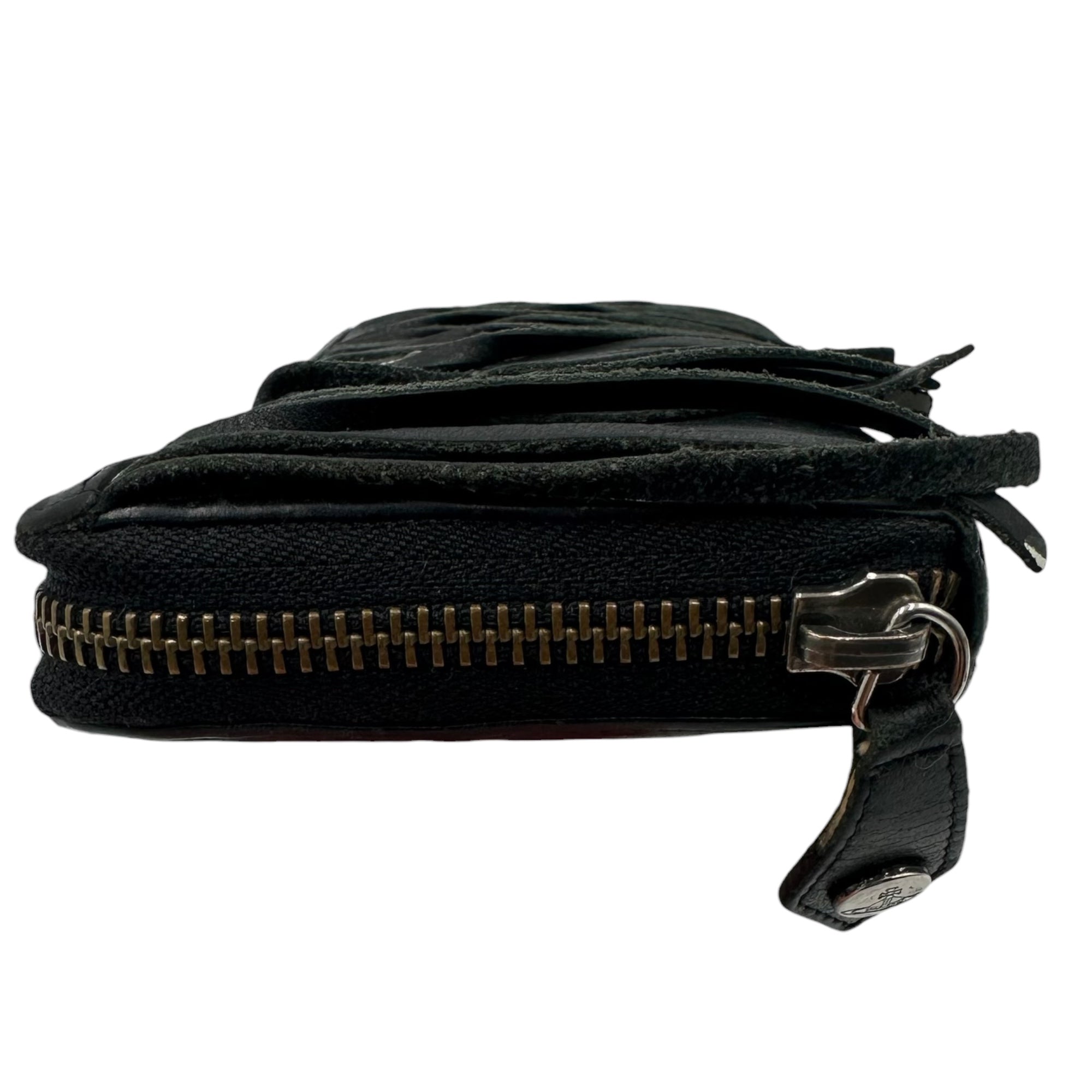 Vivienne Westwood(ヴィヴィアンウエストウッド)  Fringe long  orb logo wallet フリンジ オーブロゴ 長財布 ブラック