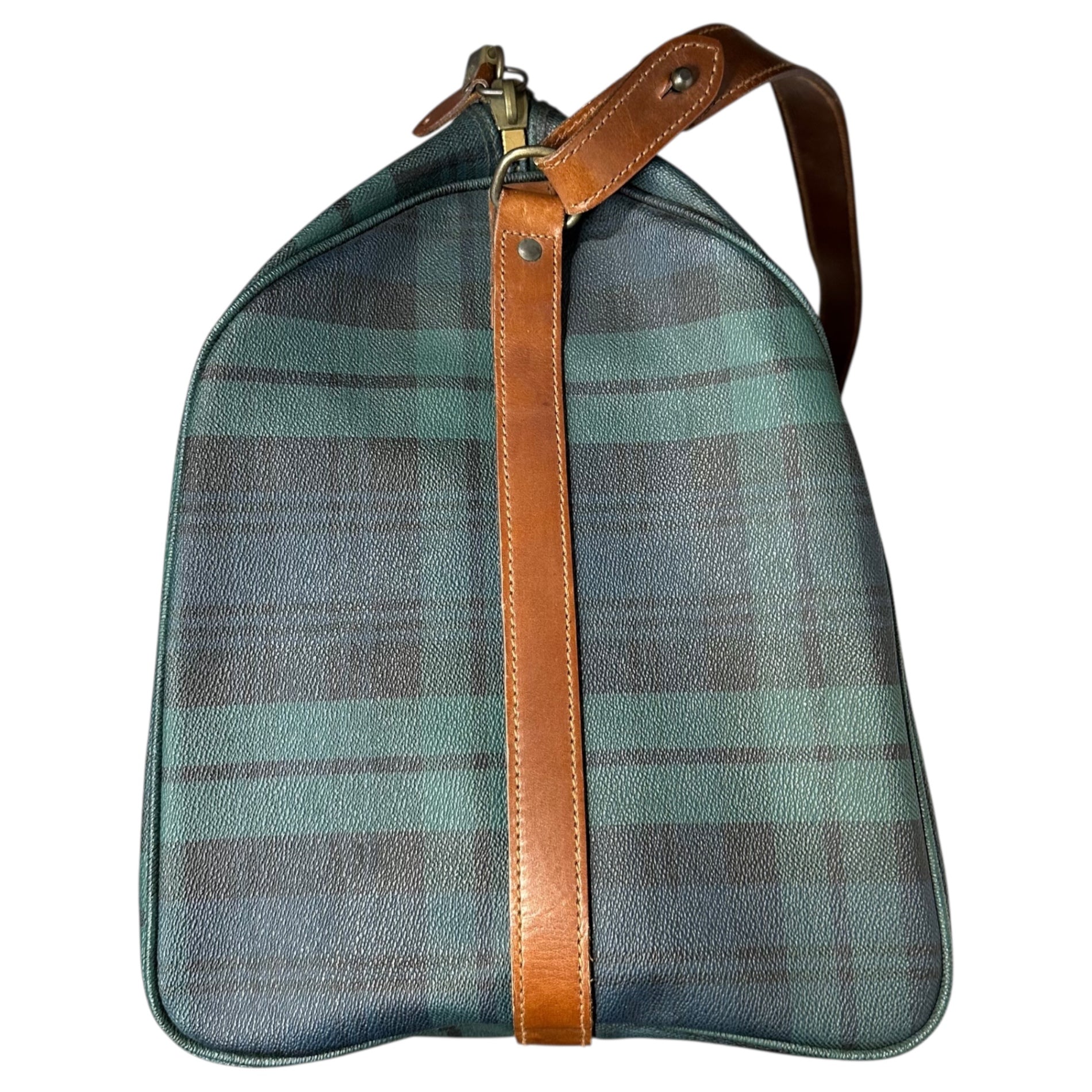 POLO RALPH LAUREN(ポロラルフローレン) Tartan Check Boston Bag タータン チェック ボストン バッグ ネイビー×グリーン 旅行鞄 ショルダー