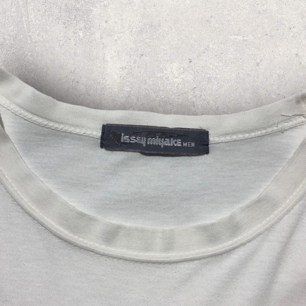 ISSEY MIYAKE MEN(イッセイミヤケメン) 80's vintage logo T-shirt 初期 ヴィンテージ ロゴ Tシャツ XM08241DC FREE ホワイト 筆タグ 80年代 半袖