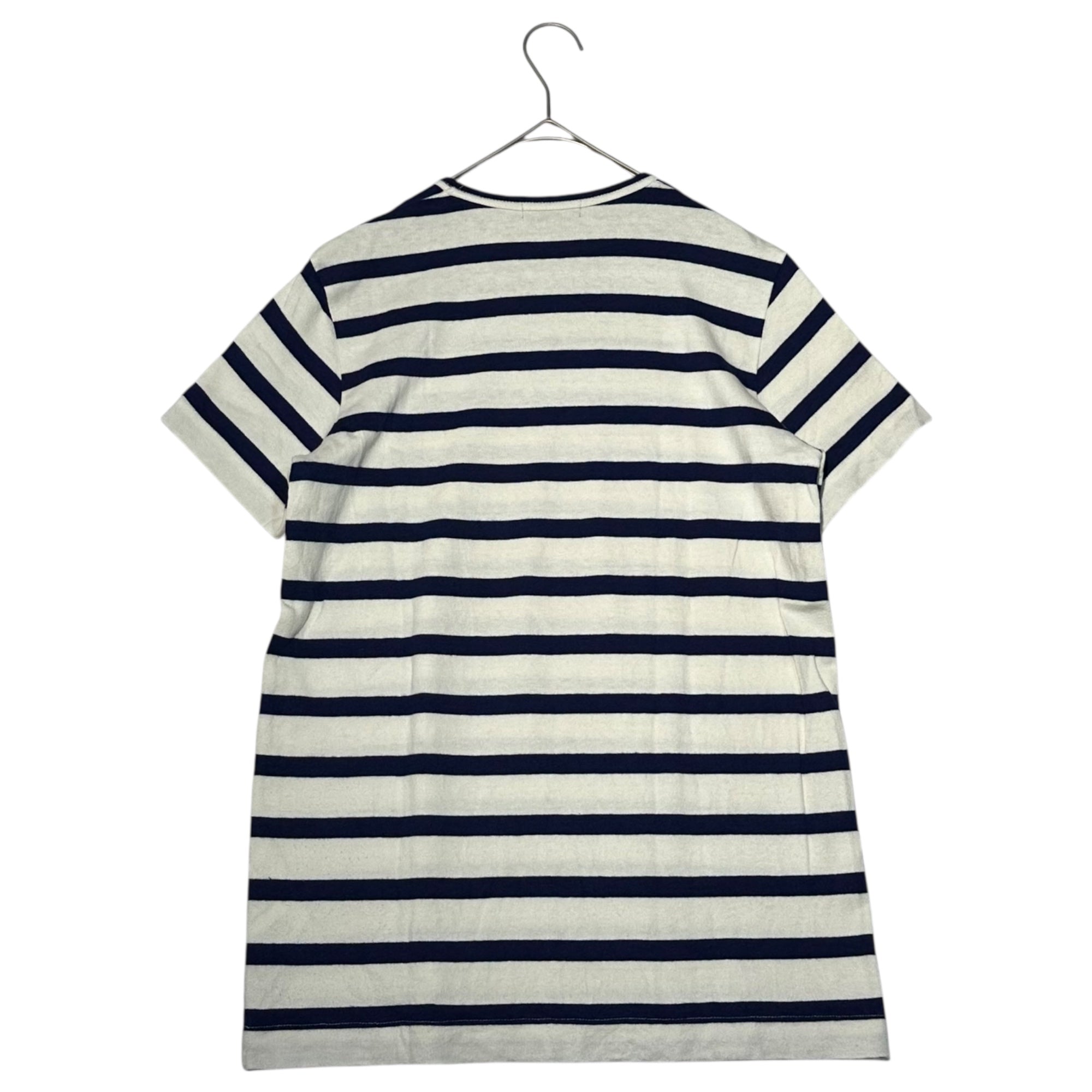 tricot COMME des GARCONS(トリココムデギャルソン) 11SS Orange Print Border Short-Sleeve T-Shirt オレンジ プリント ボーダー 半袖 Tシャツ TG-T042 M ホワイト×ブルー AD2010 みかん